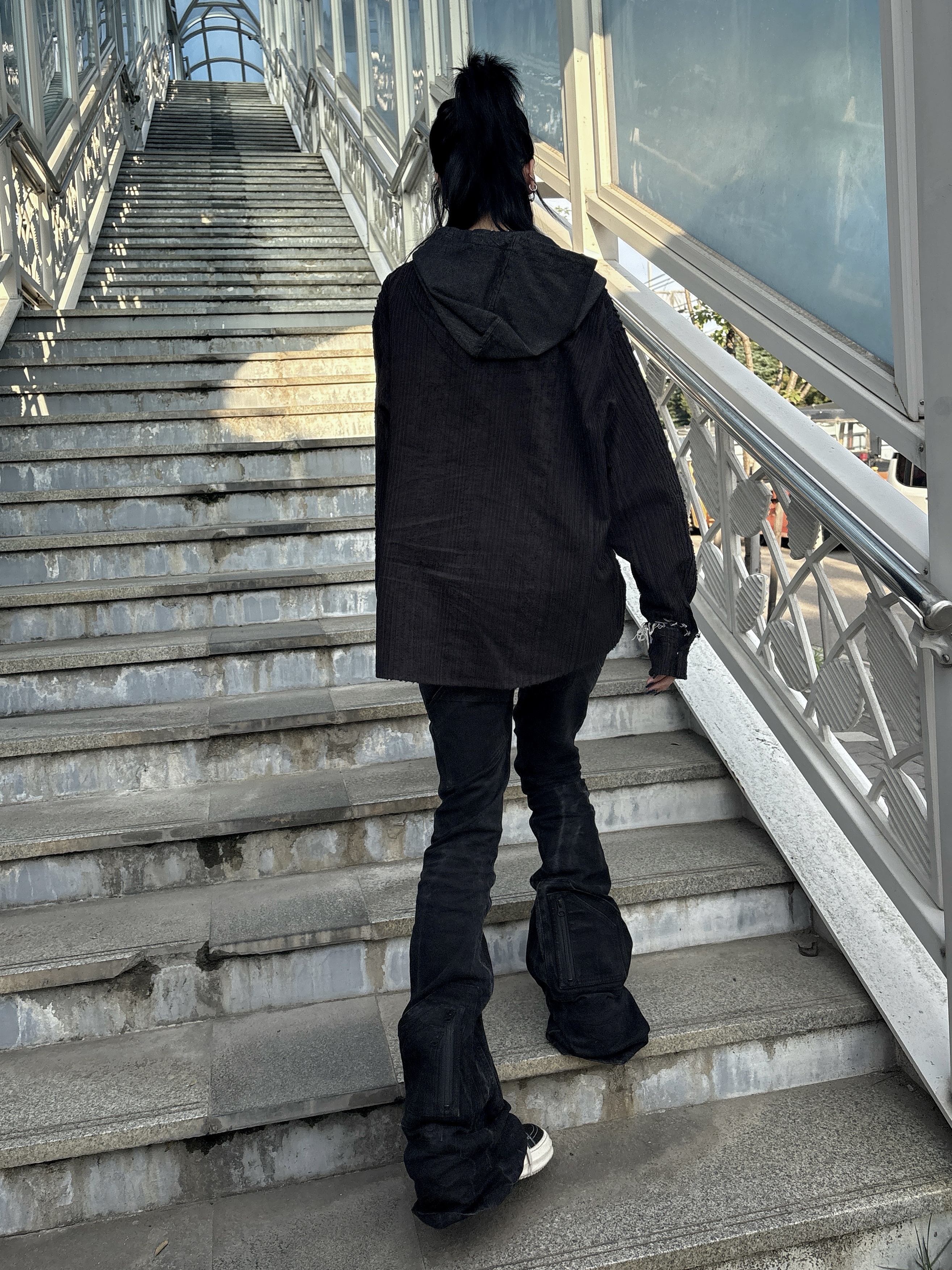 Rick Owens Lido Vintage Sneakers Black Milk, Tiffany & Co. Return to Tiffany Heart Tag Toggle Necklace Medium Silver 착용 스타일 - 4