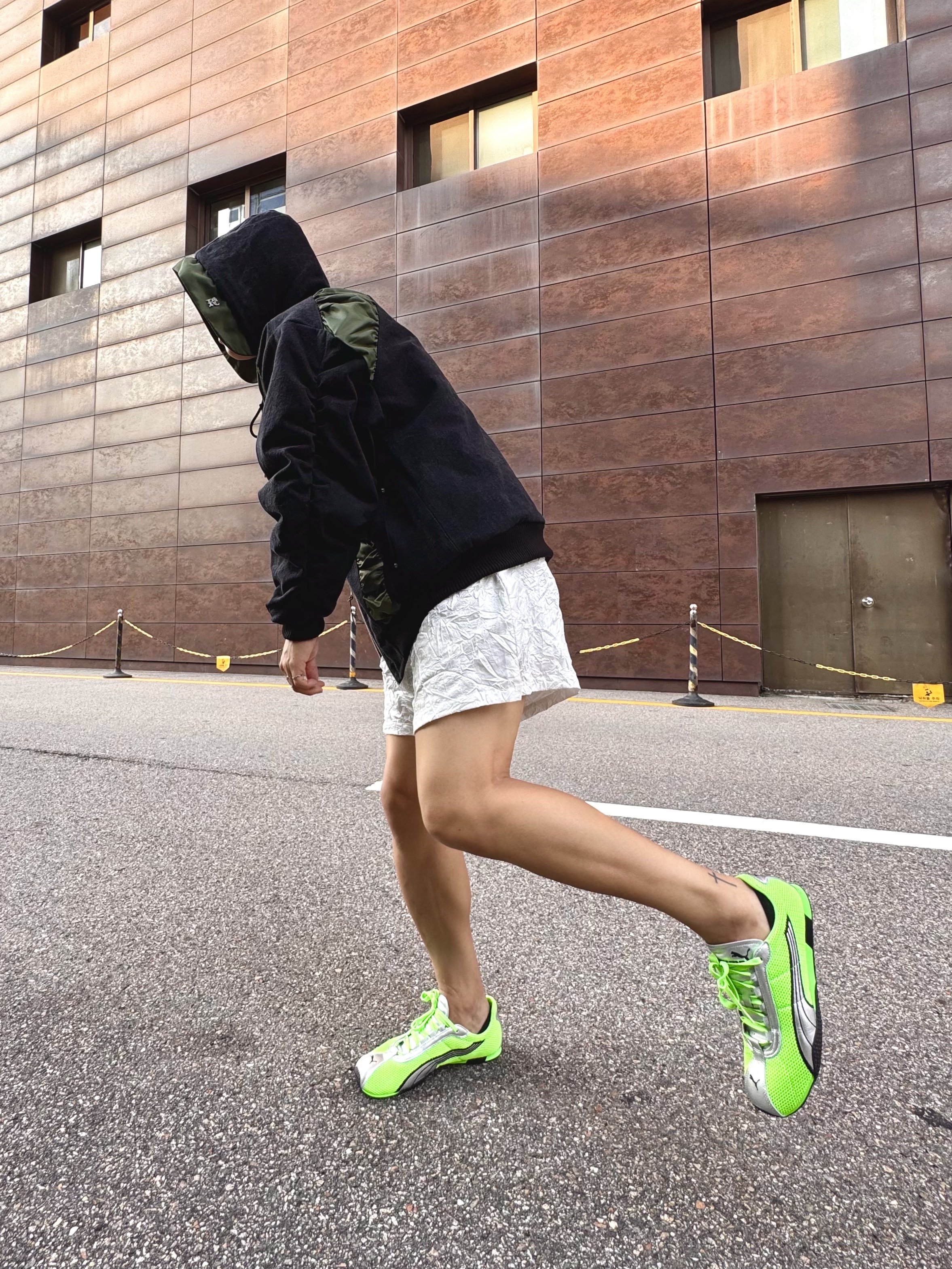 Puma H-street OG Green Silver 착용 스타일 - 7