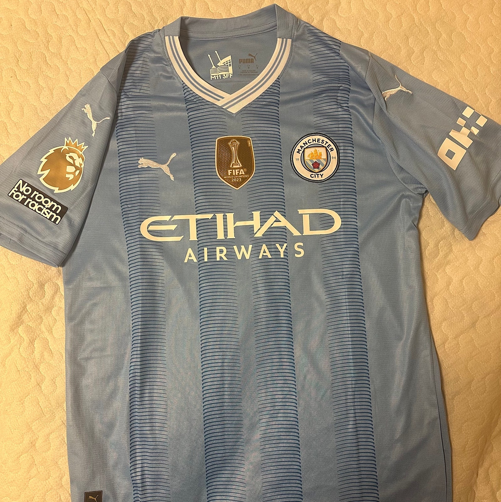 Puma Manchester City 2023/24 Home Jersey Team Light Blue (Non Marking Ver.) 착용 스타일
