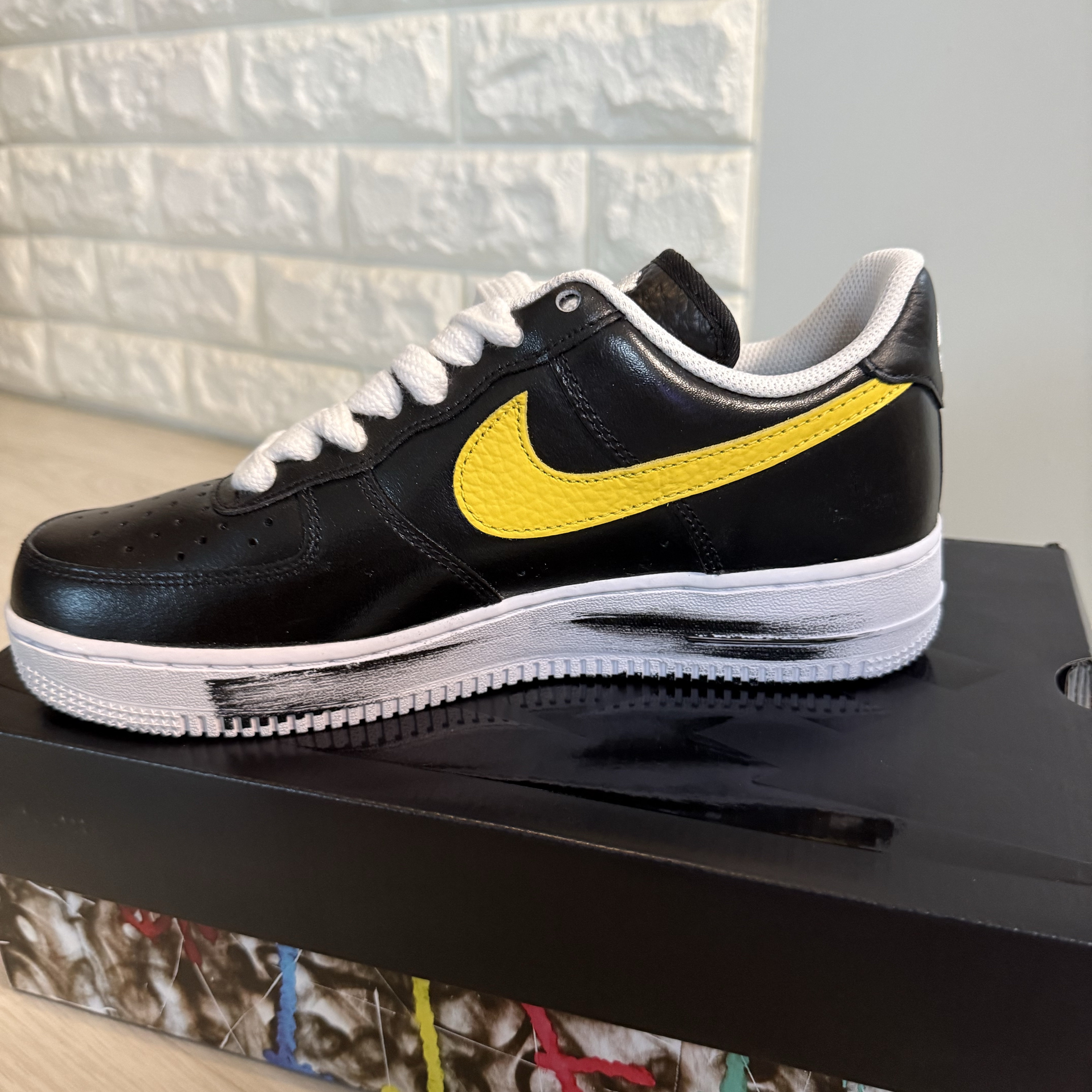 Nike x Peaceminusone Air Force 1 Low Para-Noise 3.0 Black and Multicolor 착용 스타일 - 3