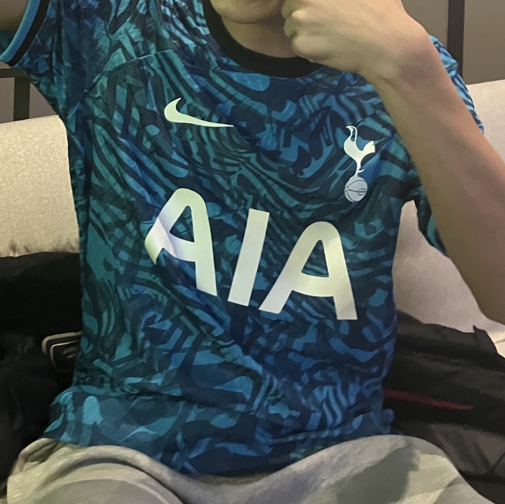 Nike Tottenham Hotspur 2022/23 Dri-Fit Stadium 3rd Jersey Blue (Non Marking Ver.) 착용 스타일