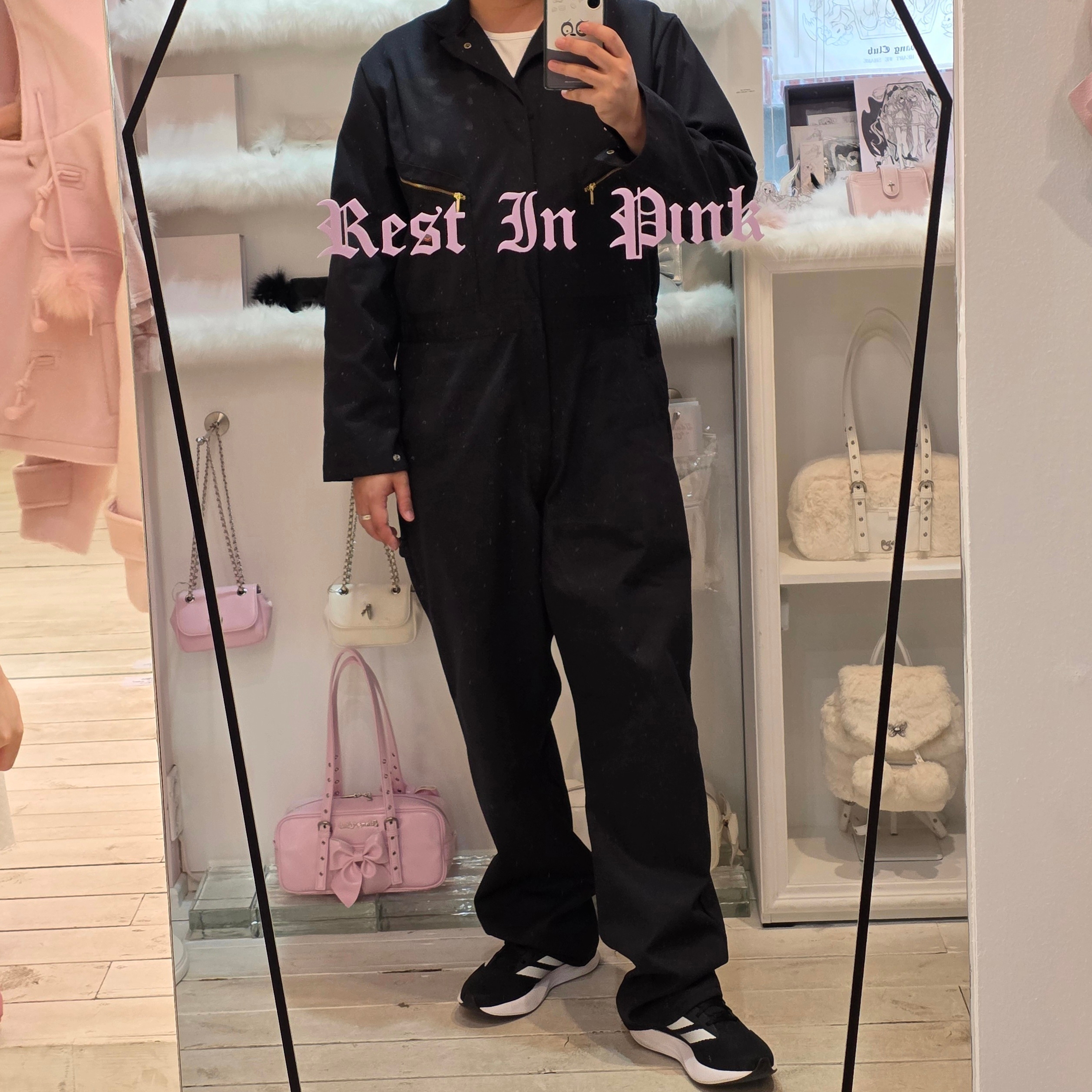 Dickies Deluxe Blended Long Sleeve Regular Coveralls Black, Adidas Duramo RC Core Black Cloud White 착용 스타일
