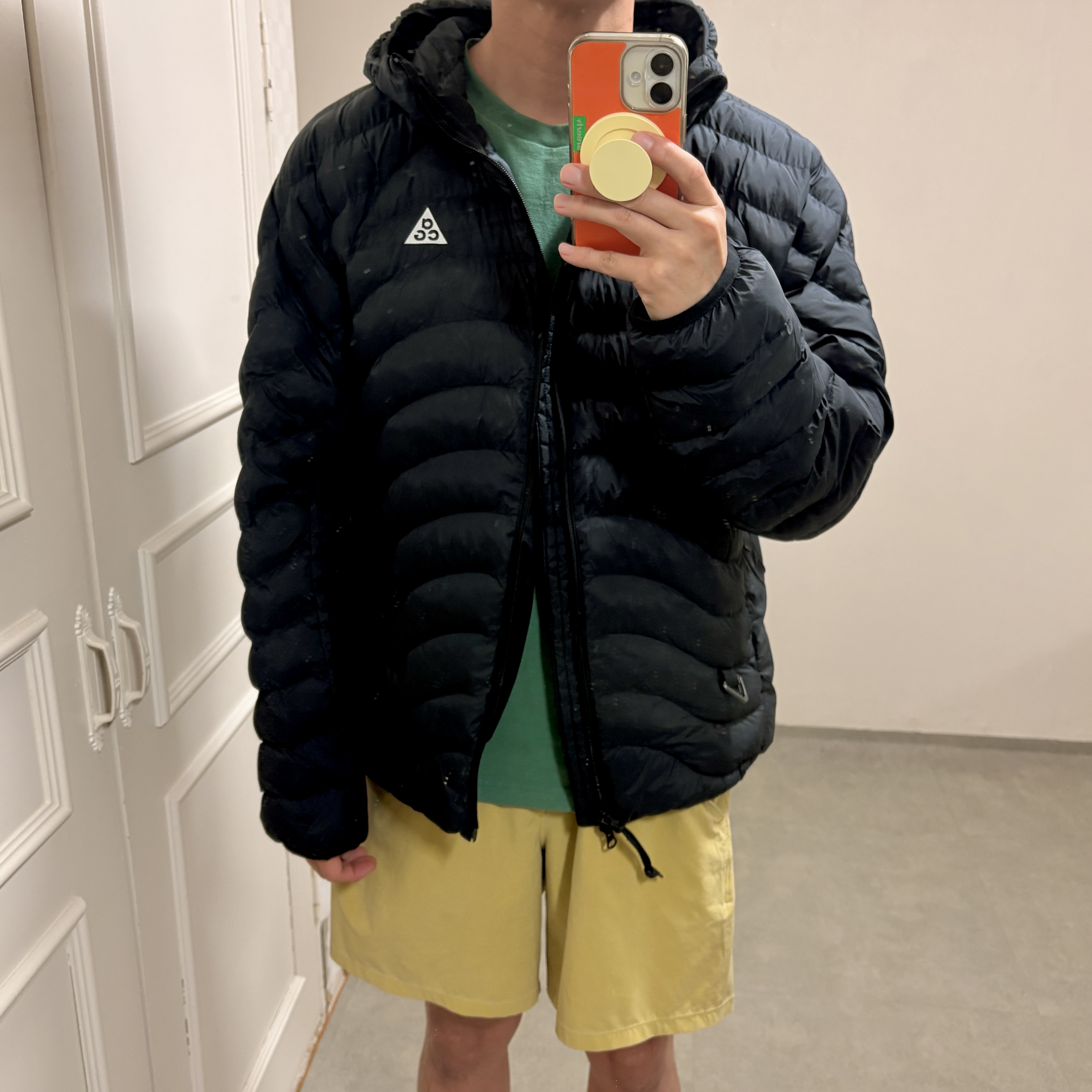 Nike ACG Lava Flow Therma-Fit ADV Jacket Black Summit White - Asia, Nike ACG Lava Flow Therma-Fit ADV Jacket Black Summit White - US/EU 착용 스타일 - 2