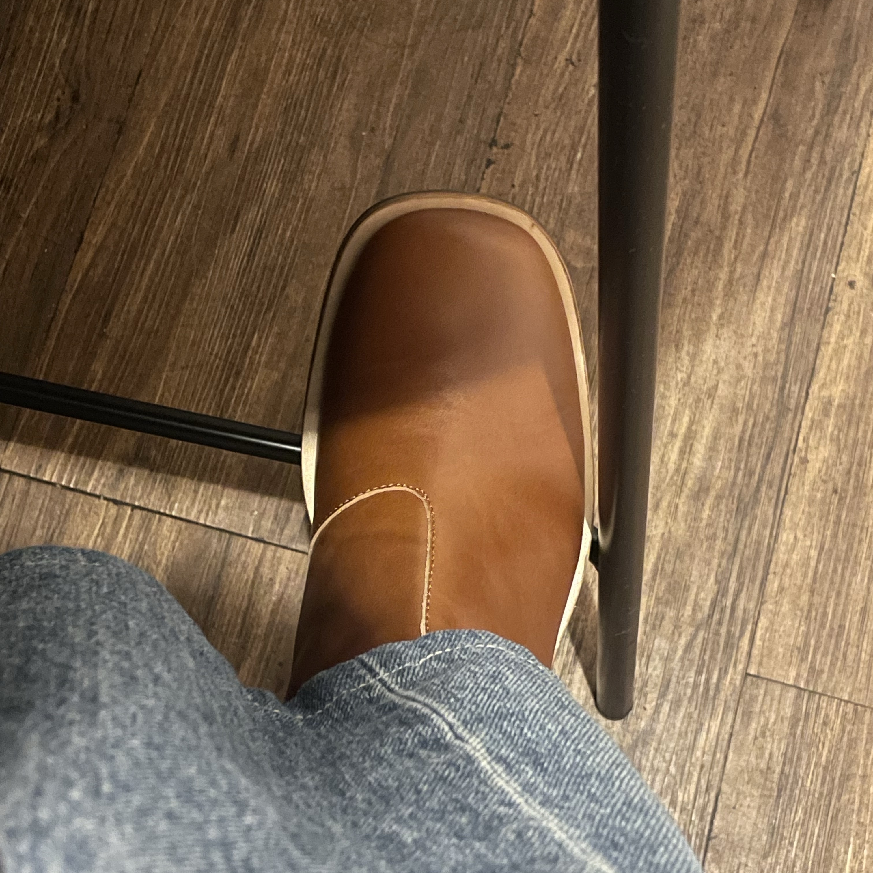 Our Legacy Camion Boot Cognac Brown Leather 착용 스타일 - 1