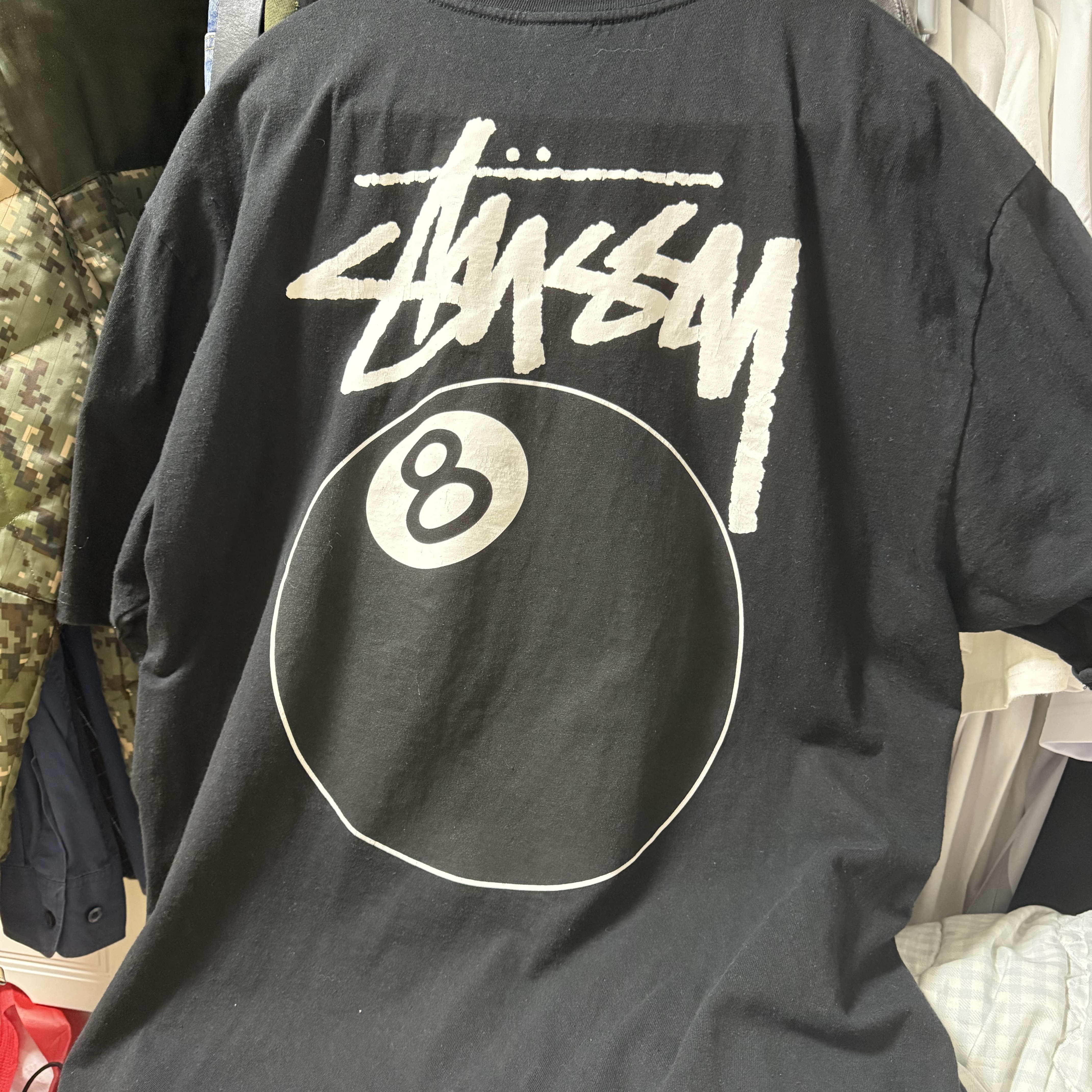 Stussy 8 Ball T-Shirt Black - 22SS 착용 스타일