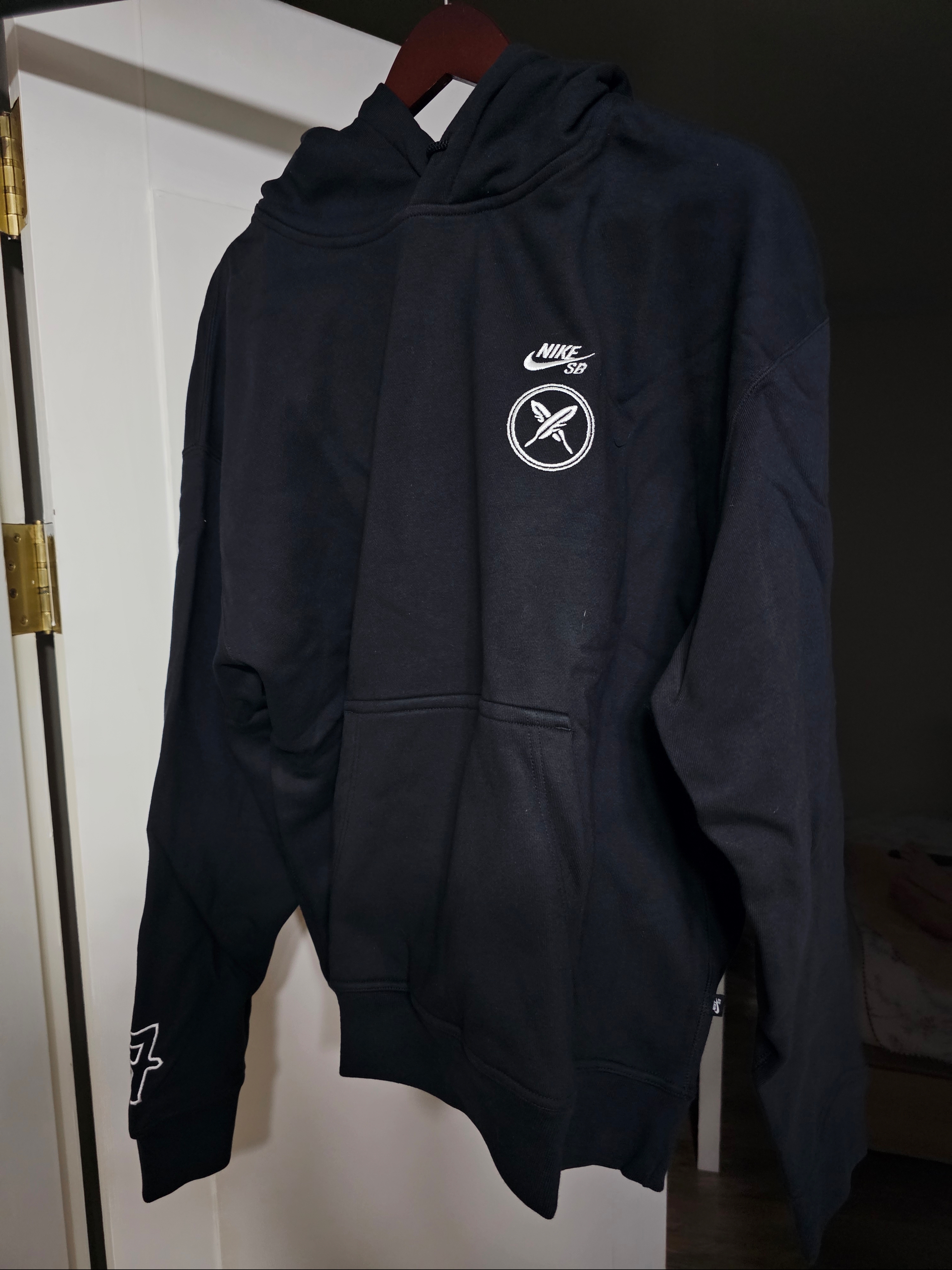 Nike x Yuto Horigome SB Fleece Skateboarding Pullover Hoodie Black - Asia 착용 스타일
