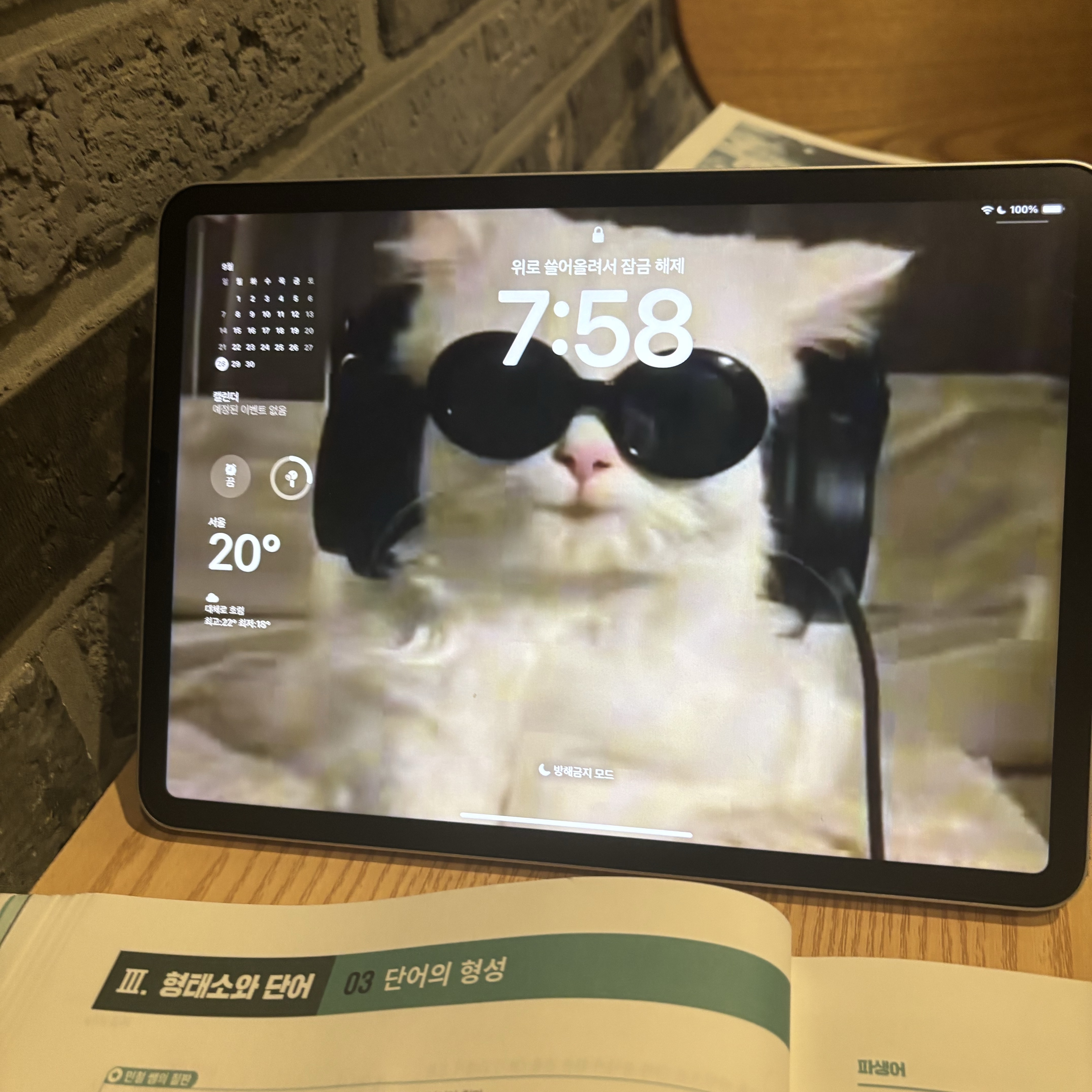 Apple iPad Air 5th Gen Wifi 64GB Space Gray (Korean Ver.) 착용 스타일