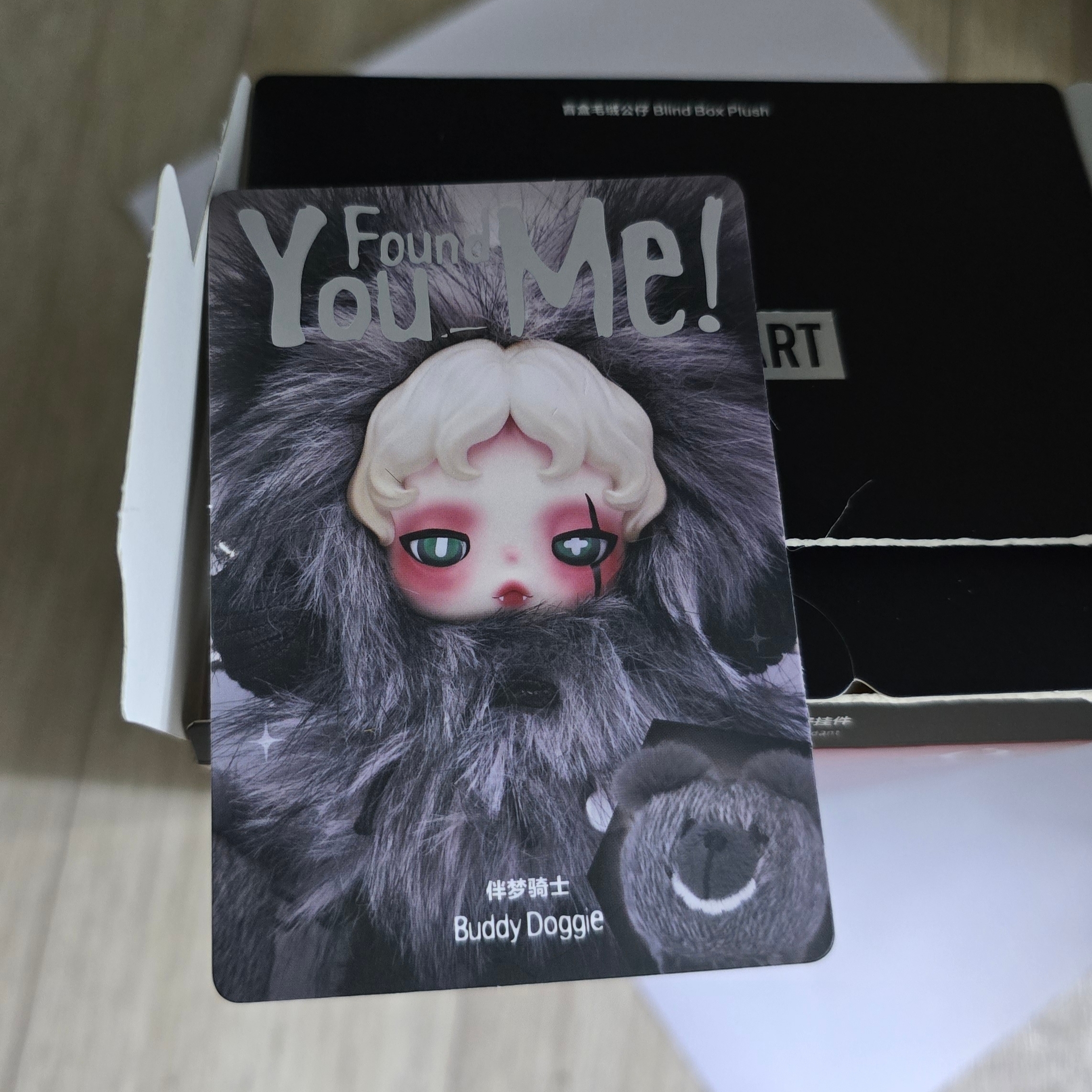 Pop Mart Skullpanda You Found Me ! Series Plush Doll Pendant Sealed Case (9 Blind Boxes) 착용 스타일