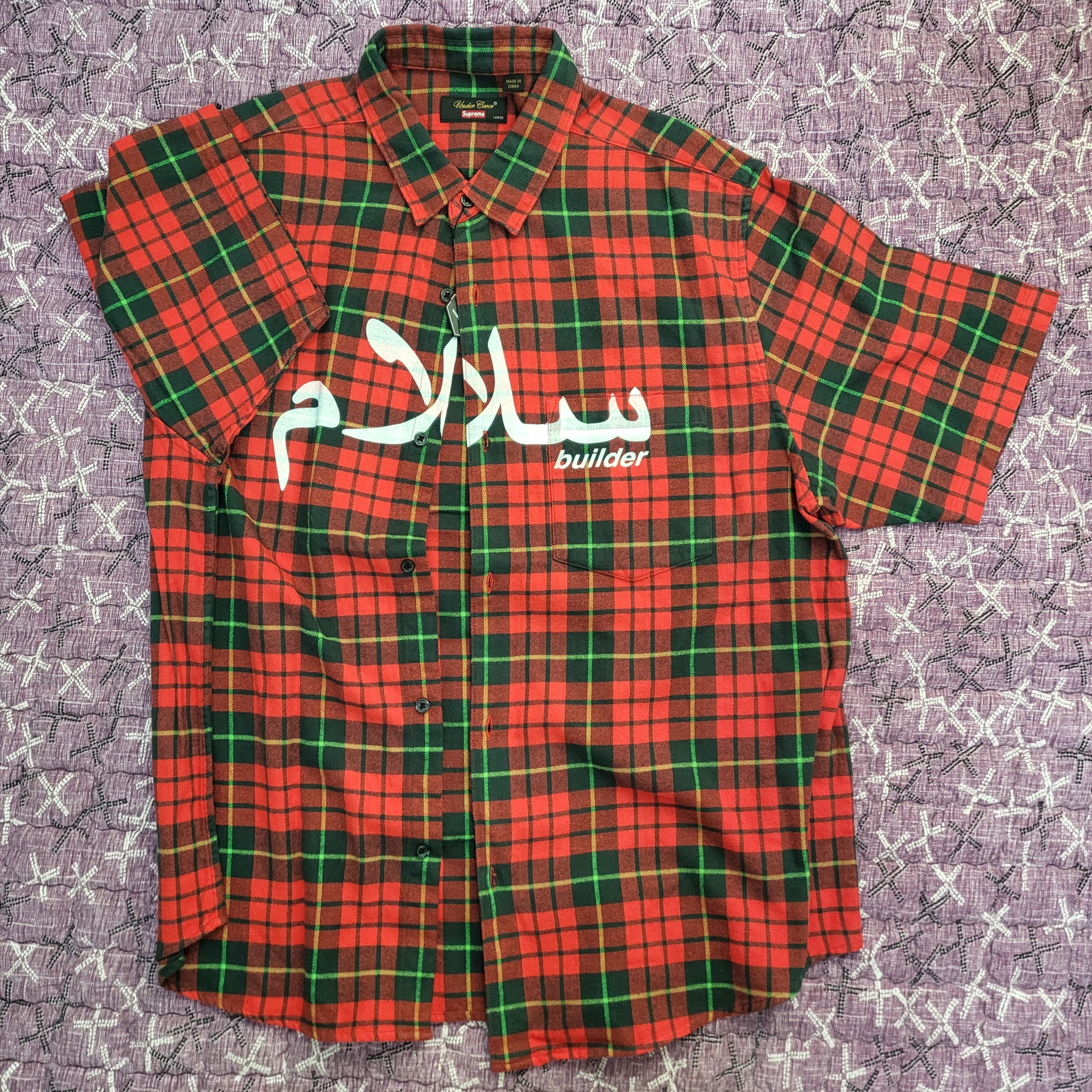 Supreme x Undercover S/S Flannel Shirt Red Plaid - 23SS 착용 스타일