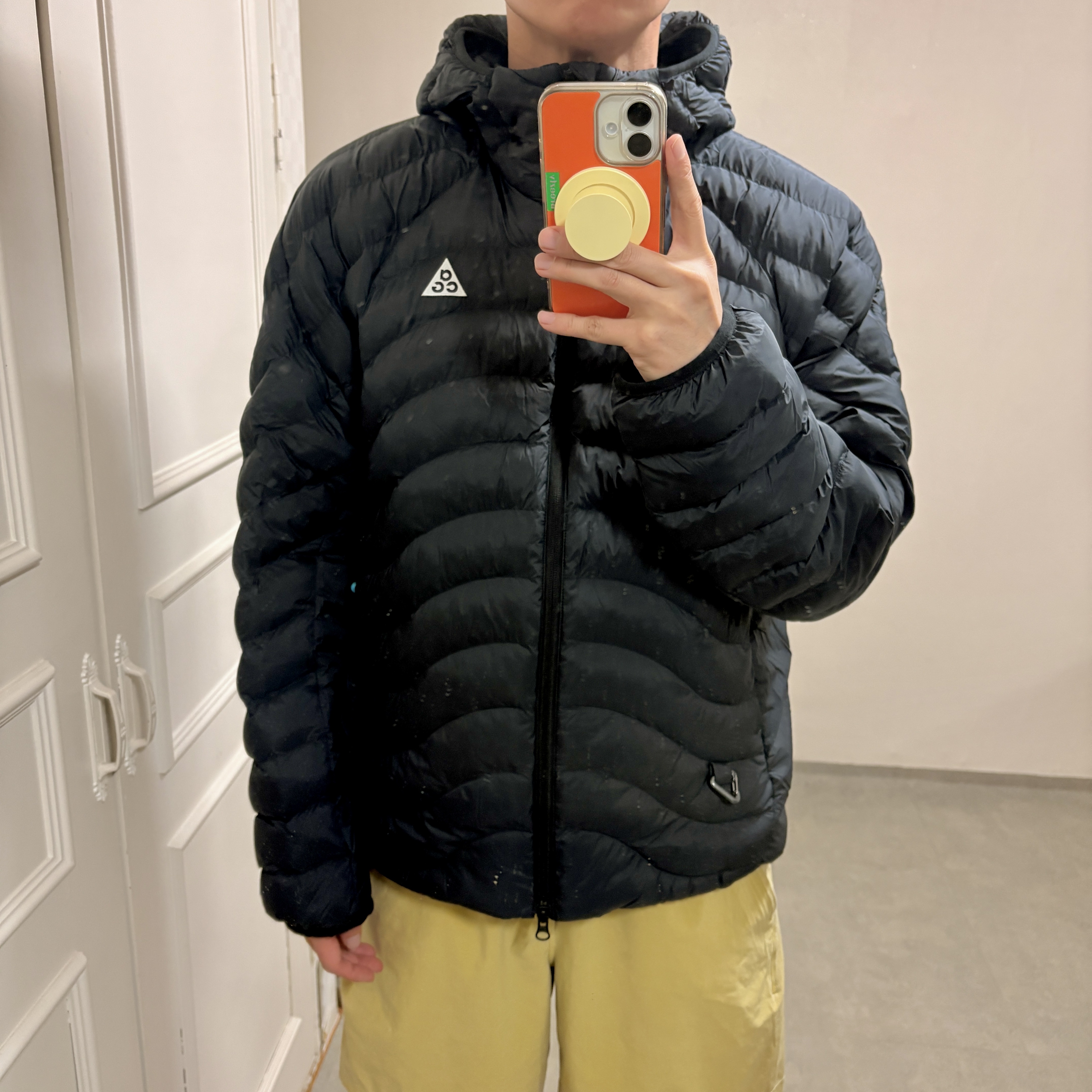 Nike ACG Lava Flow Therma-Fit ADV Jacket Black Summit White - Asia, Nike ACG Lava Flow Therma-Fit ADV Jacket Black Summit White - US/EU 착용 스타일 - 5