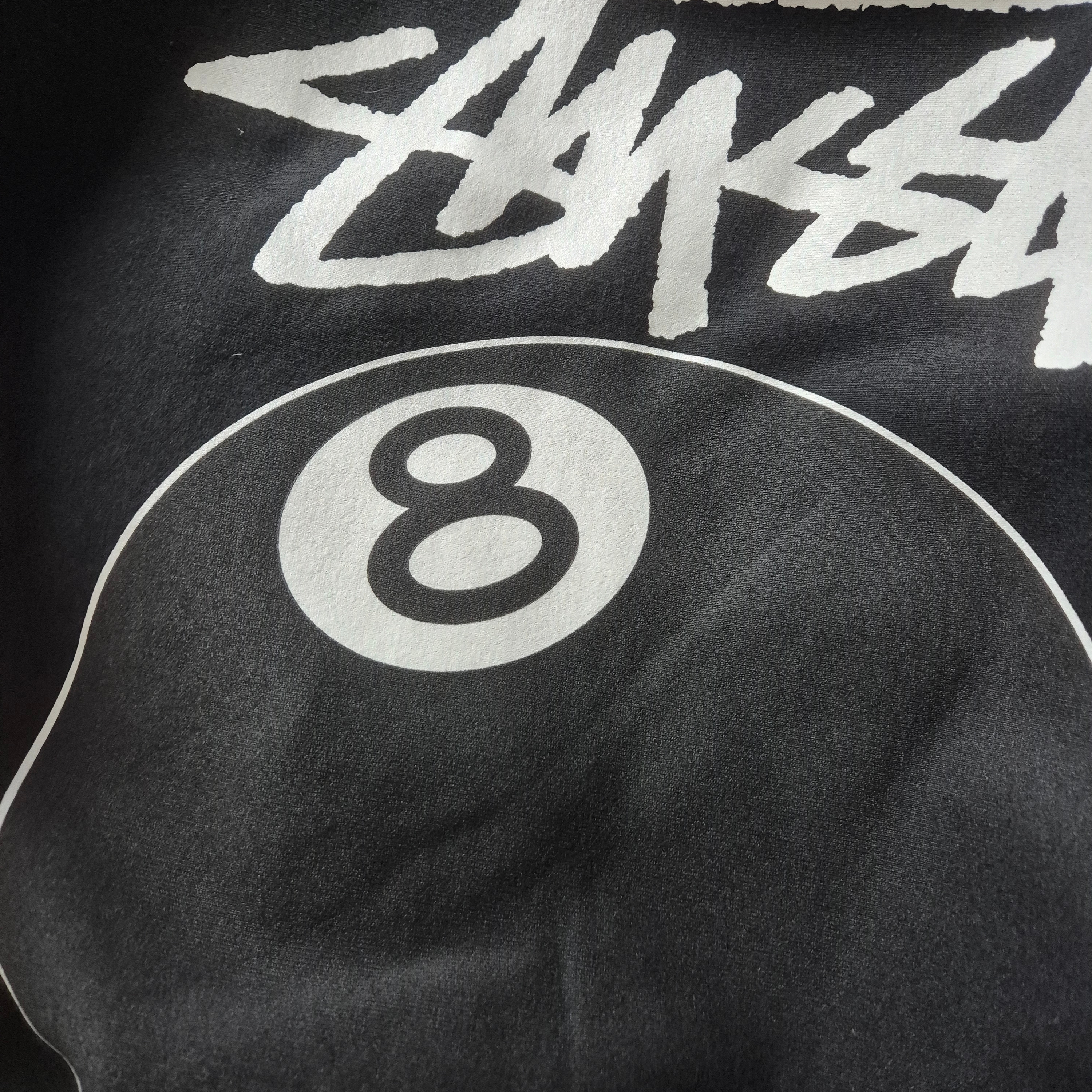 Stussy 8 Ball Zip Hoodie Black - 22FW 착용 스타일