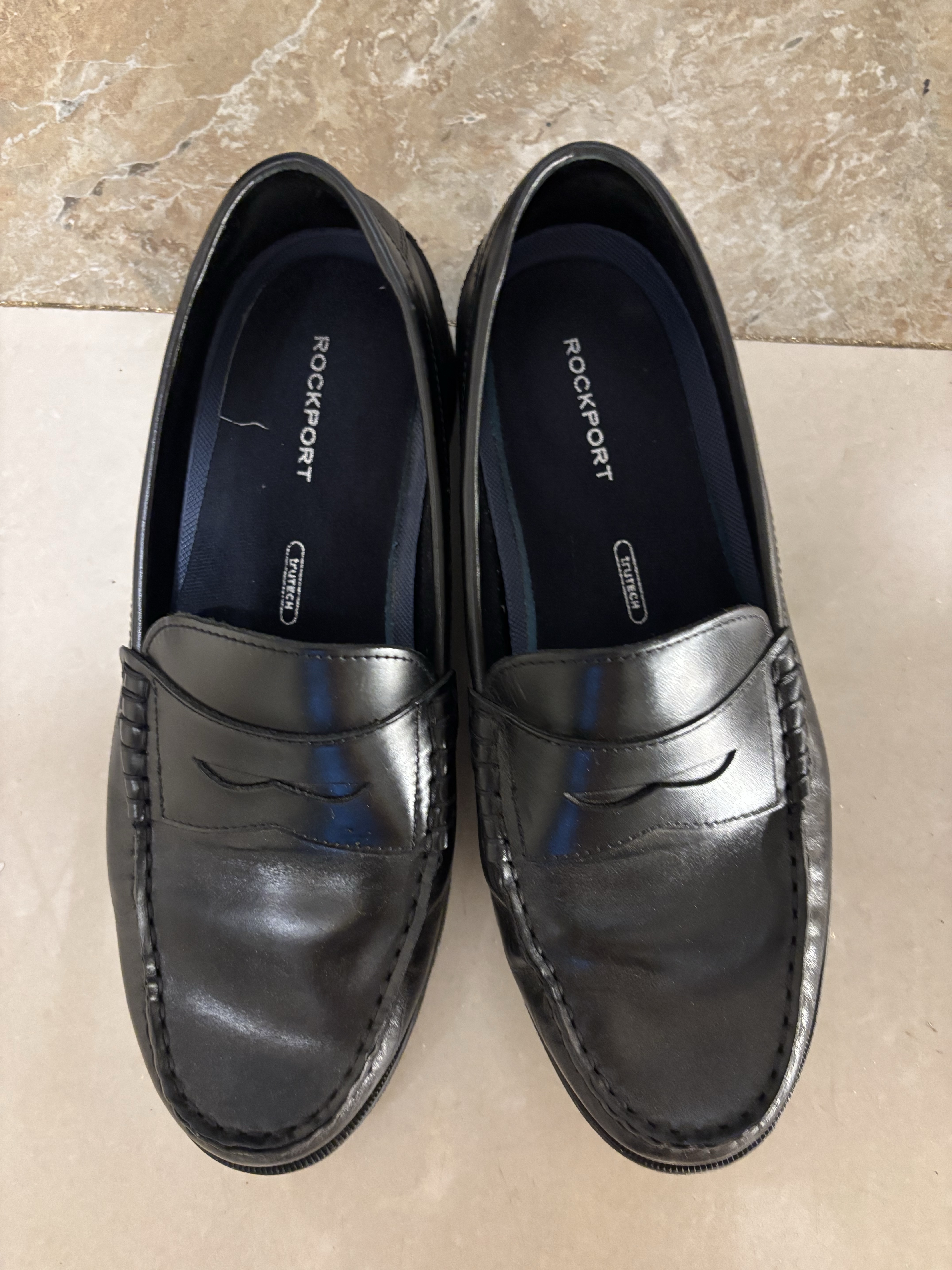 Rockport Modern Prep Penny Loafer Black - W Wide 착용 스타일