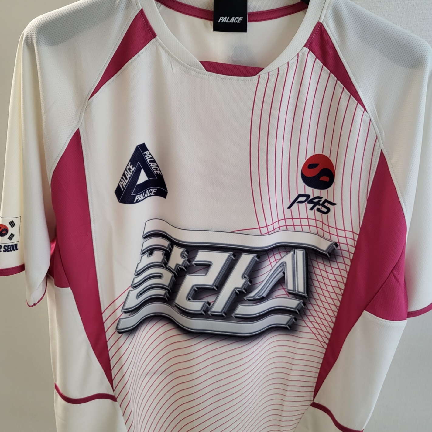 팔라스 서울 2 서울 저지 화이트 핑크 - 25SS | Palace | KREAM