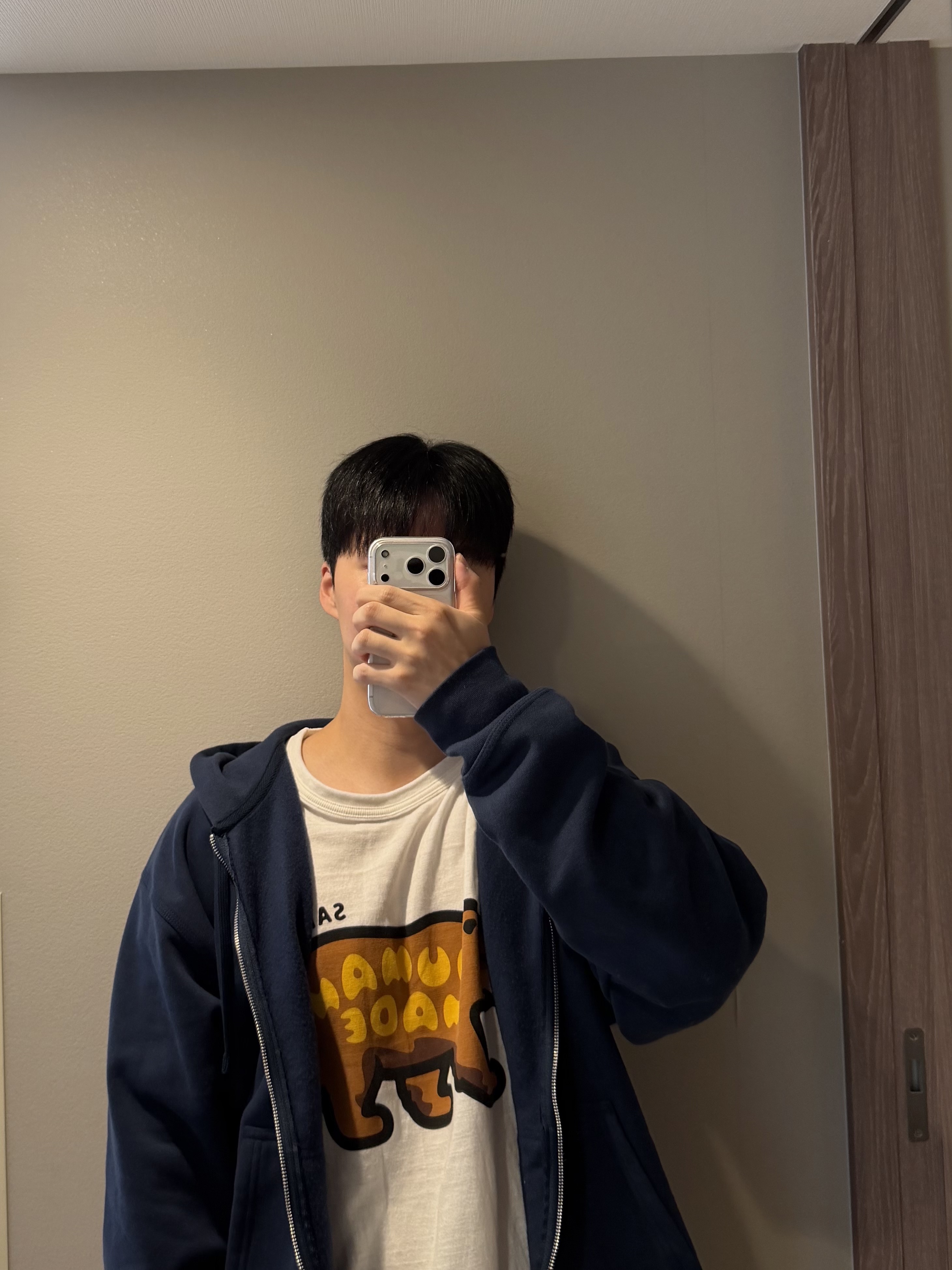 Stussy Basic Stussy Zip Hoodie Navy 2024, 2025, Birkenstock Boston Soft Footbed Taupe - Regular 착용 스타일 - 3