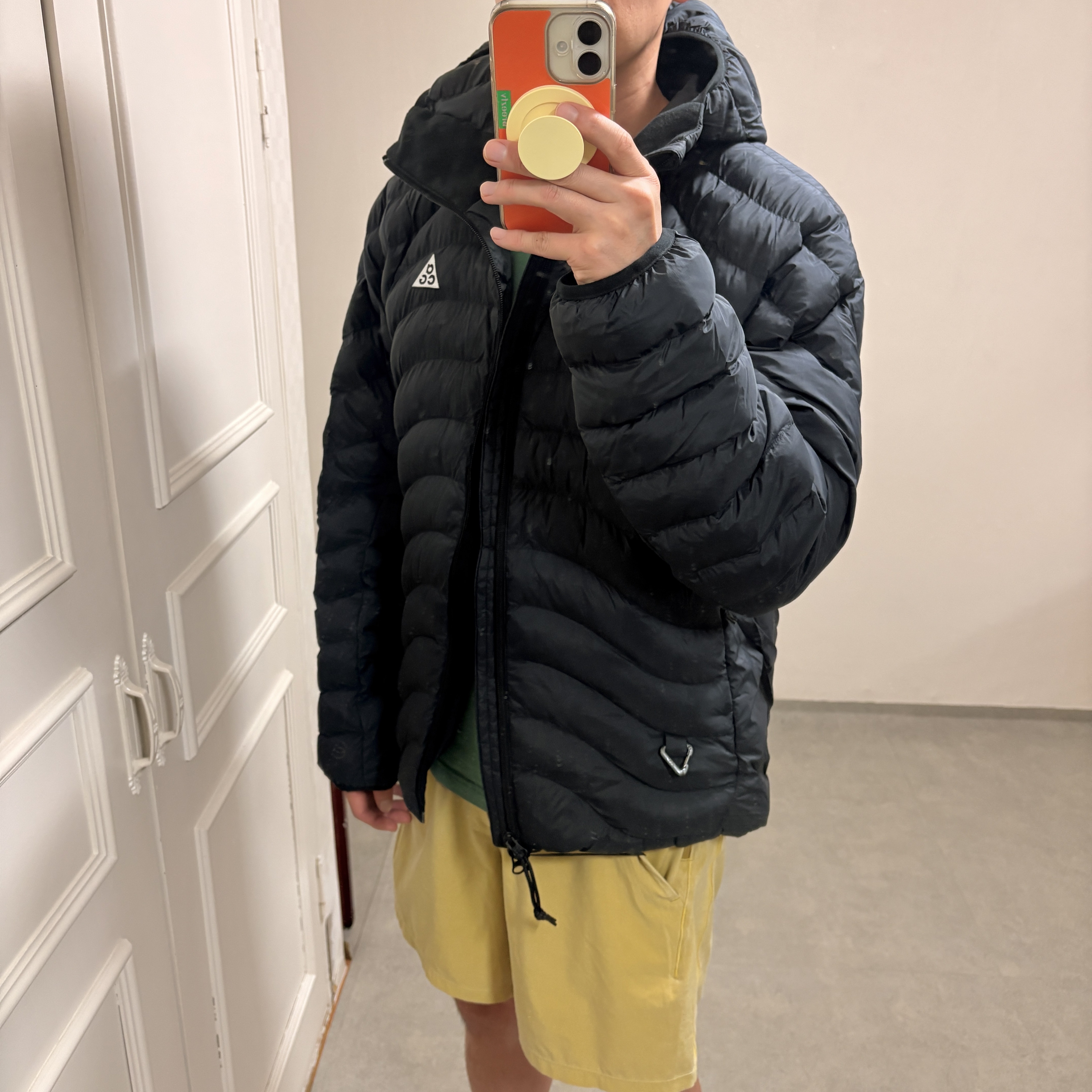 Nike ACG Lava Flow Therma-Fit ADV Jacket Black Summit White - Asia, Nike ACG Lava Flow Therma-Fit ADV Jacket Black Summit White - US/EU 착용 스타일 - 4