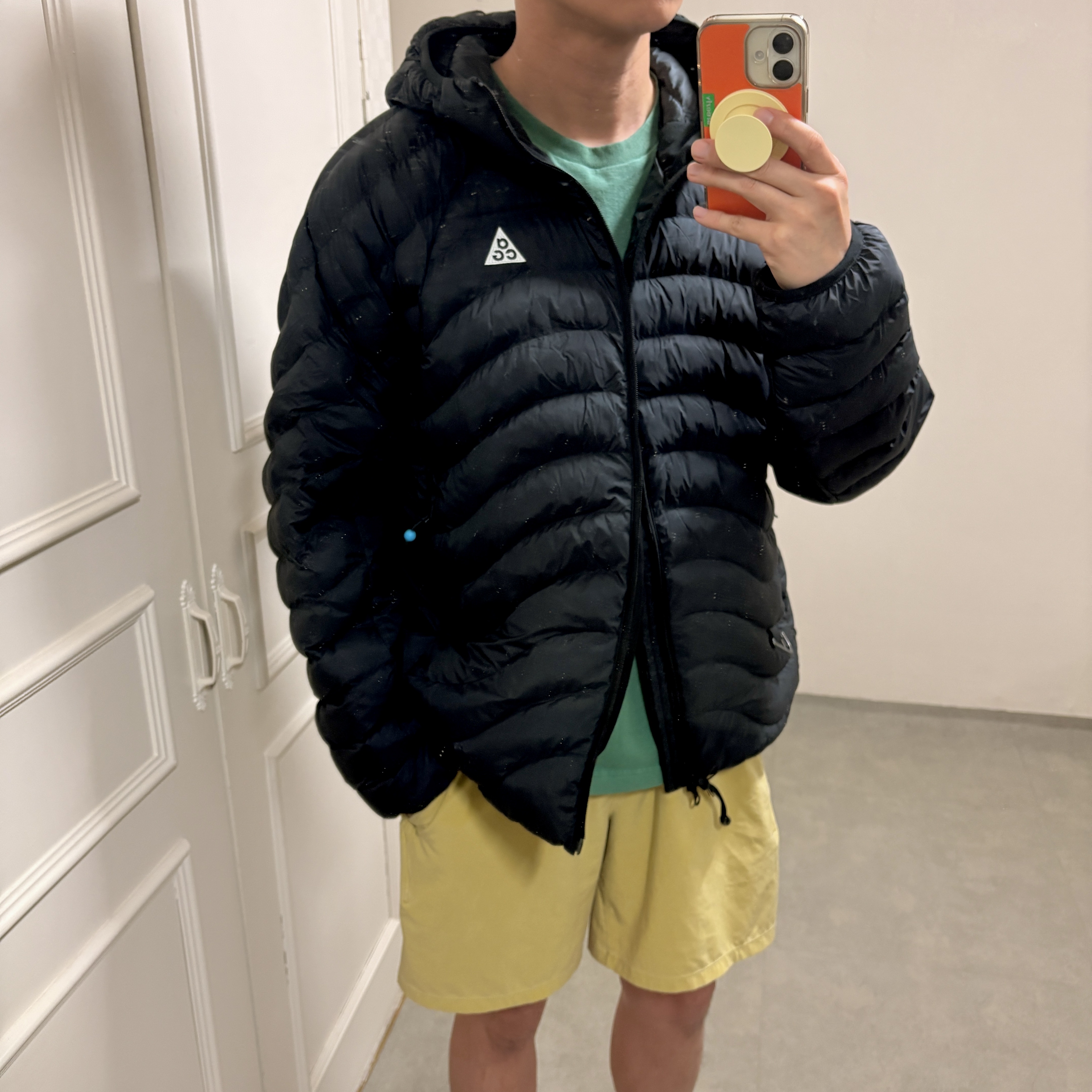 Nike ACG Lava Flow Therma-Fit ADV Jacket Black Summit White - Asia, Nike ACG Lava Flow Therma-Fit ADV Jacket Black Summit White - US/EU 착용 스타일 - 3
