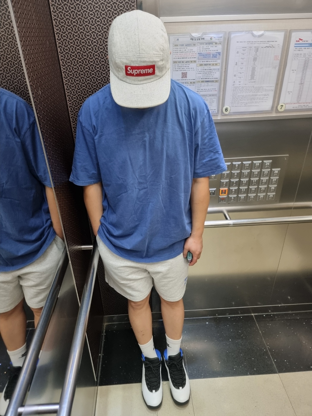 Supreme Coated Denim Camp Cap White - 24SS, Jordan 10 Retro Orlando 착용 스타일