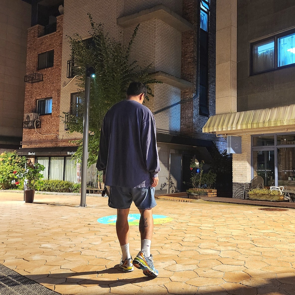 Asics x Angelo Baque Gel-Kayano 14 Blue Multi 착용 스타일 - 1