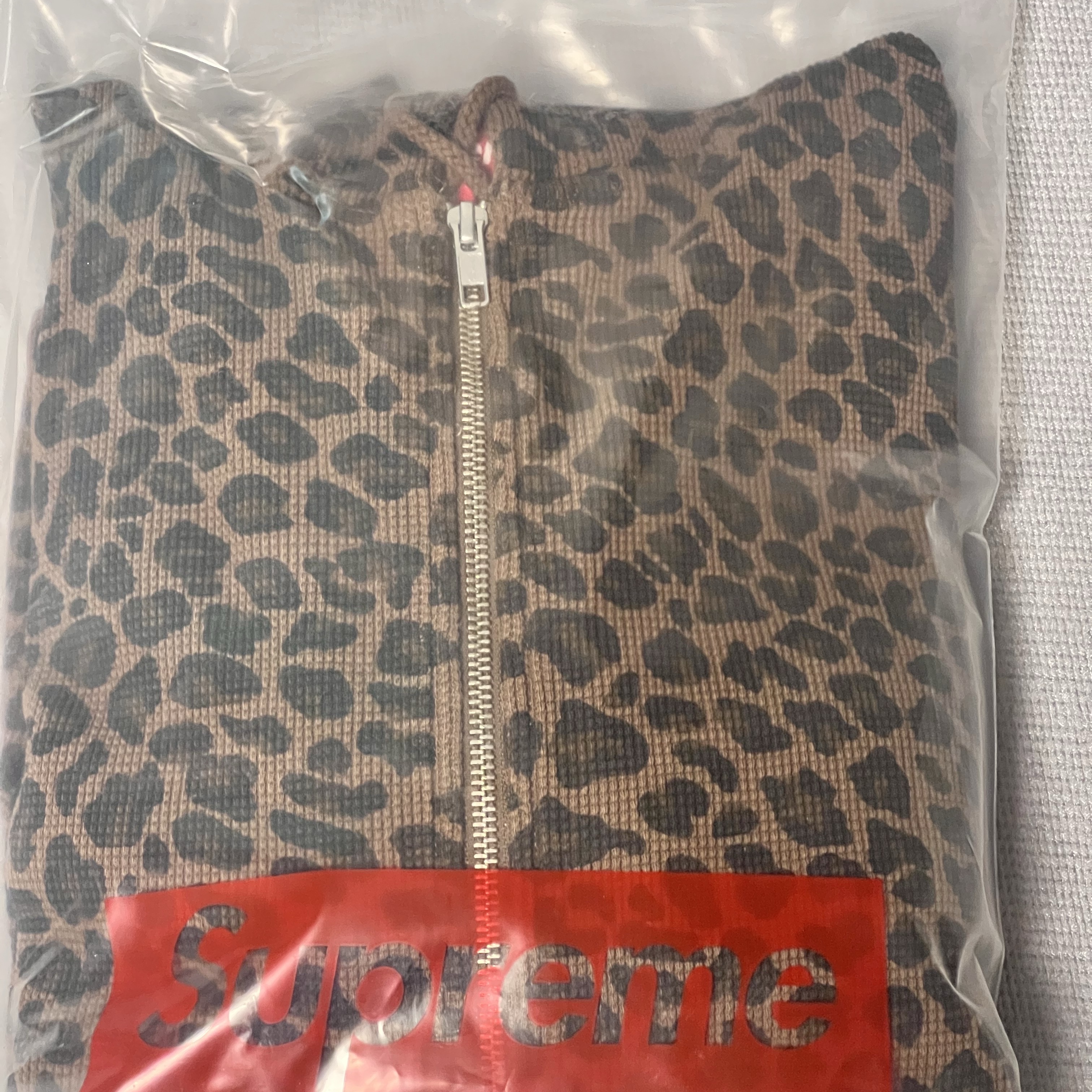 Supreme Thermal Hooded Zip Up Leopard - 25SS 착용 스타일