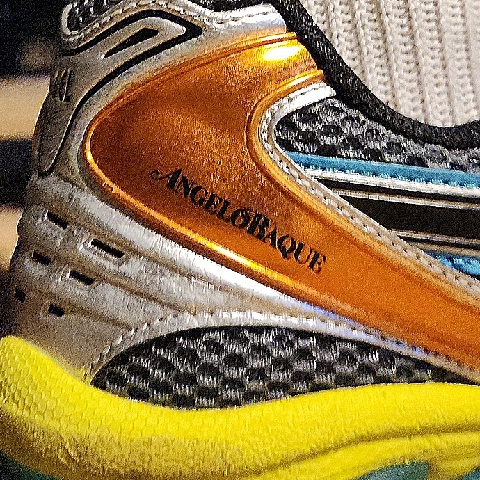 Asics x Angelo Baque Gel-Kayano 14 Blue Multi 착용 스타일 - 3