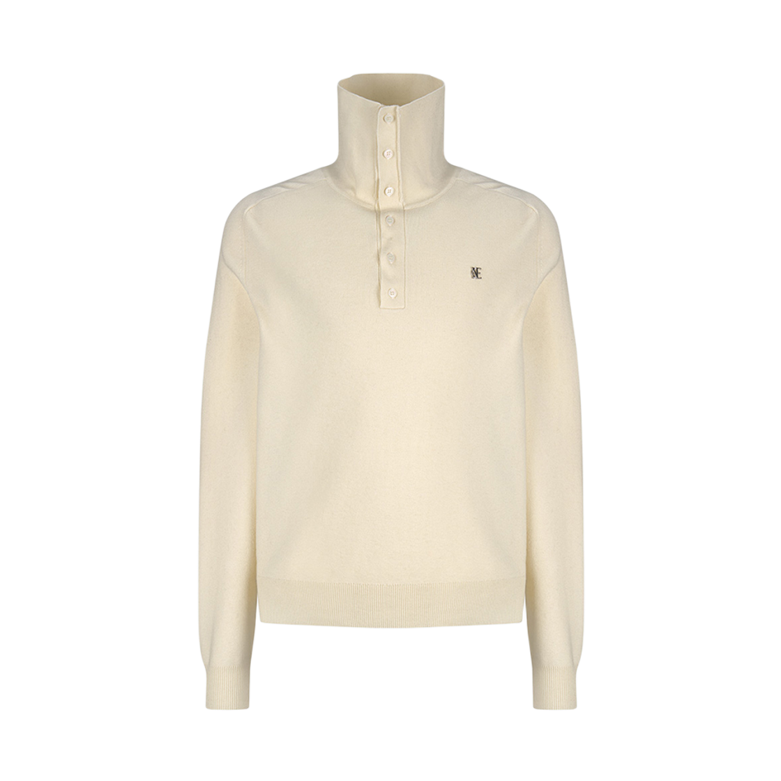 노이스 투웨이 메리노 니트 탑 아이보리