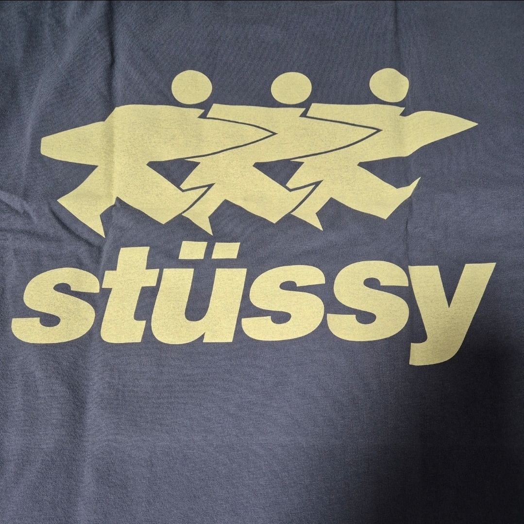 Stussy Surfwalk Pigment Dyed T-Shirt Indigo 착용 스타일 - 1