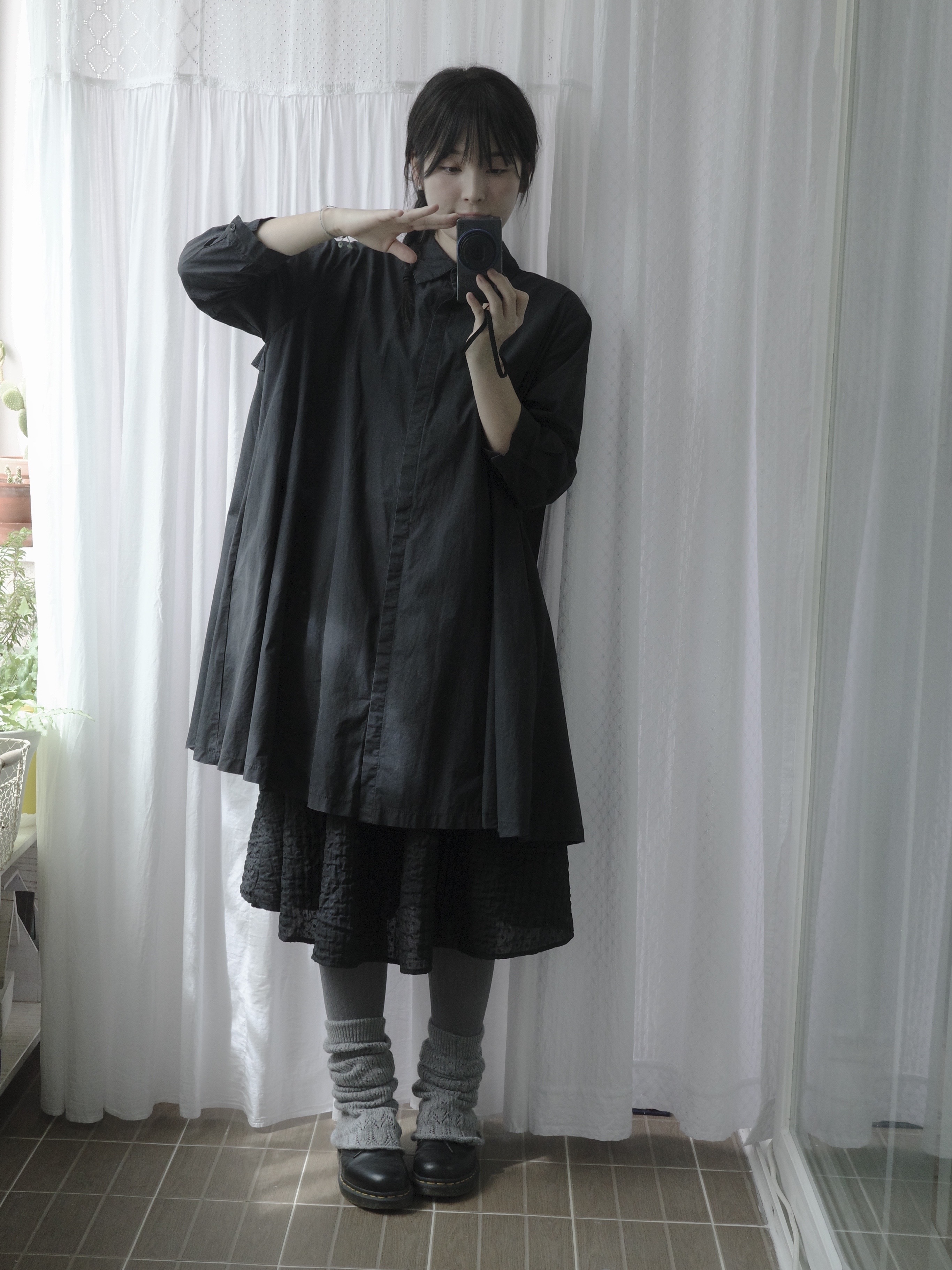Dr. Martens 1461 Smooth Black 착용 스타일 - 3