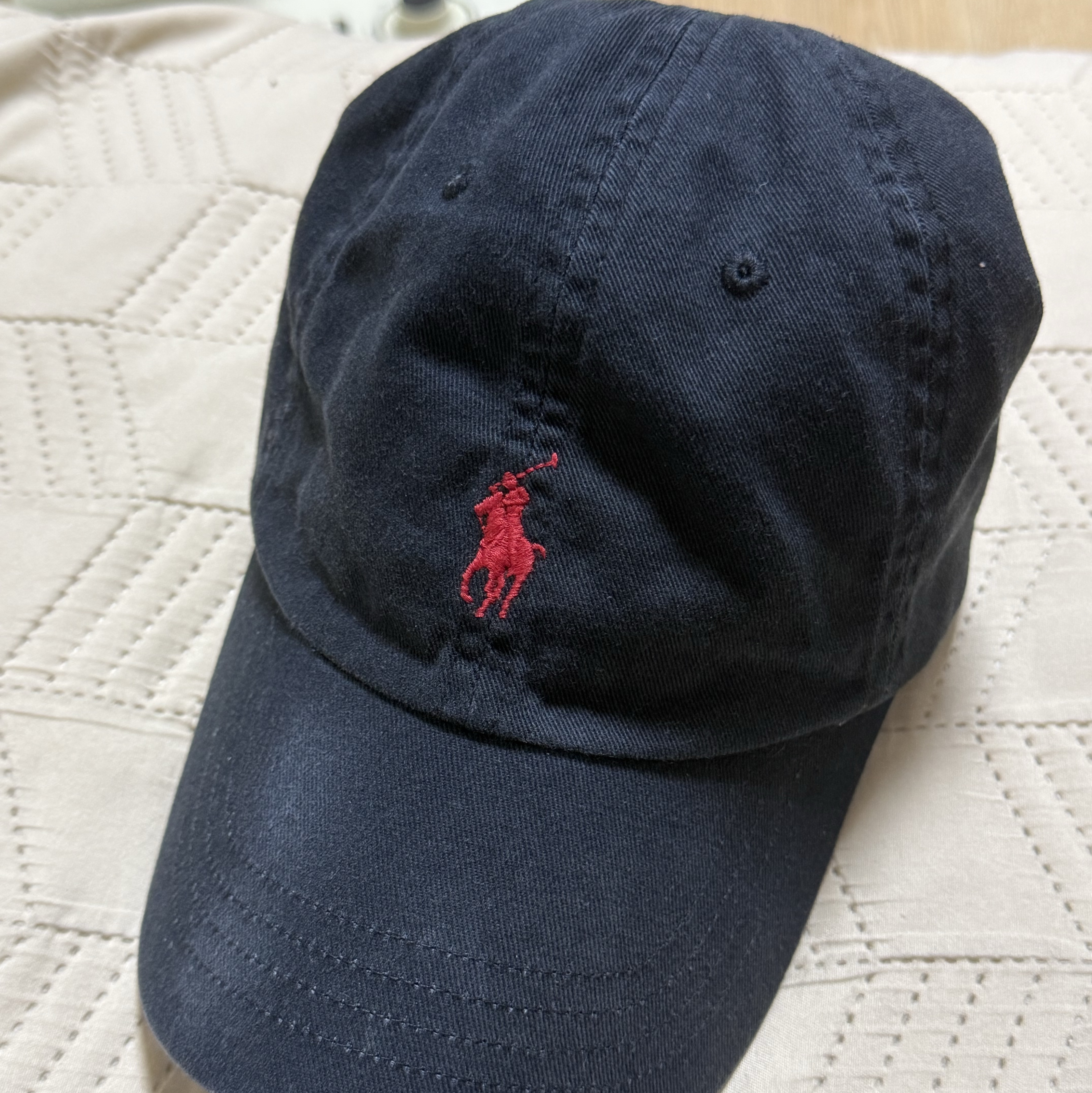 [30%적립] Polo Ralph Lauren Cotton Chino Ball Cap Polo Black 착용 스타일