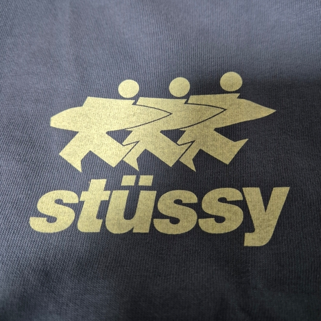 Stussy Surfwalk Pigment Dyed T-Shirt Indigo 착용 스타일 - 2