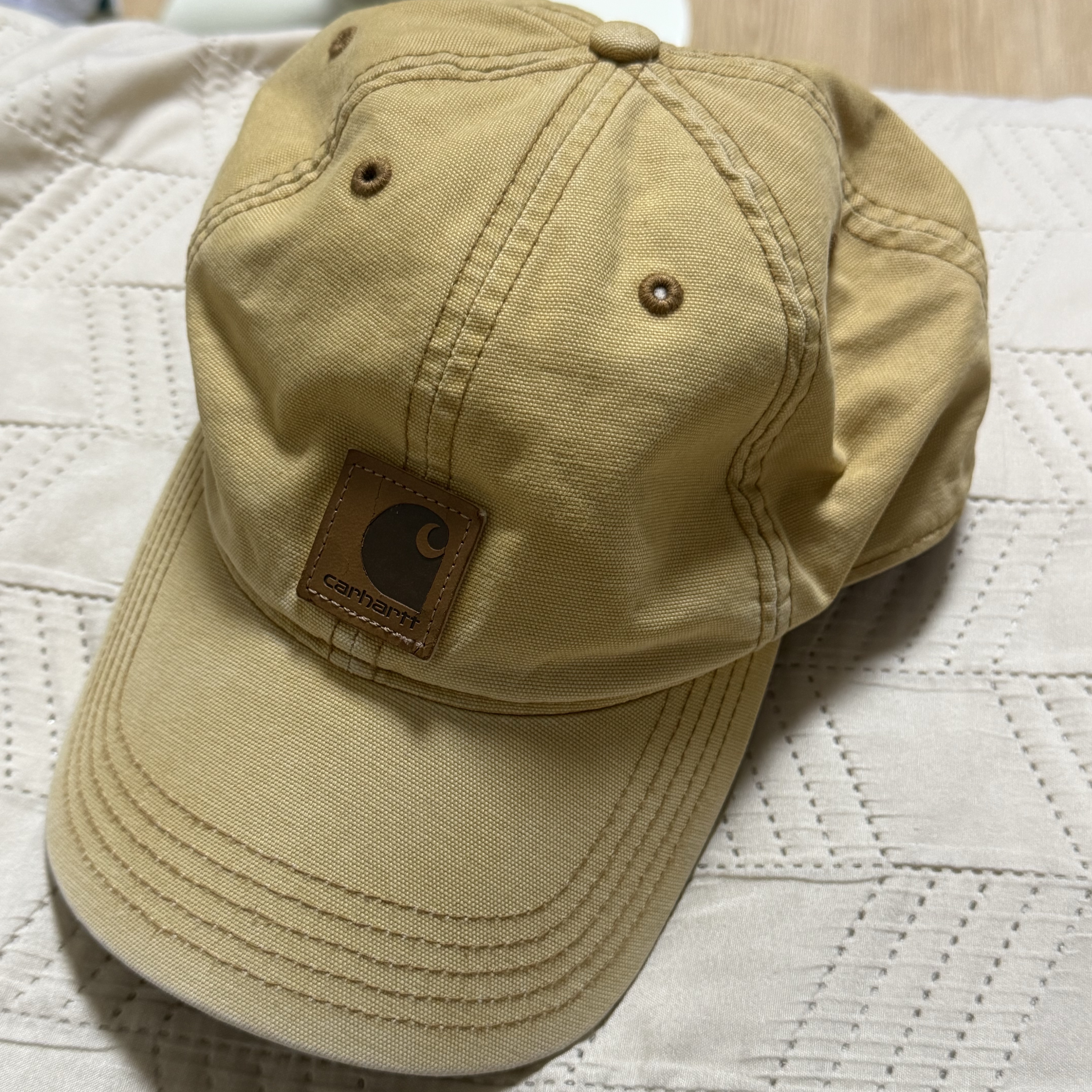 Carhartt Canvas Cap Carhartt Brown 착용 스타일