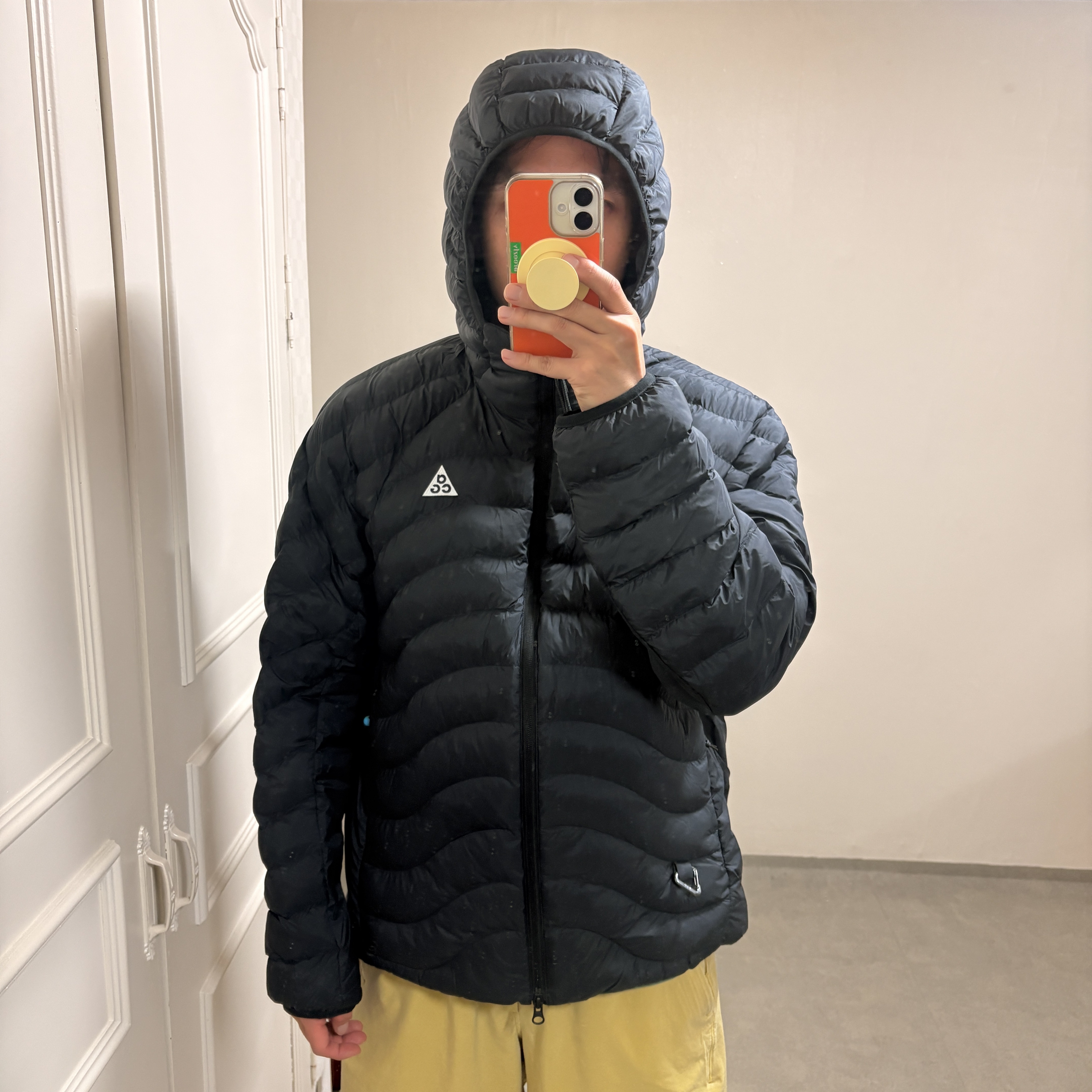 Nike ACG Lava Flow Therma-Fit ADV Jacket Black Summit White - Asia, Nike ACG Lava Flow Therma-Fit ADV Jacket Black Summit White - US/EU 착용 스타일 - 6