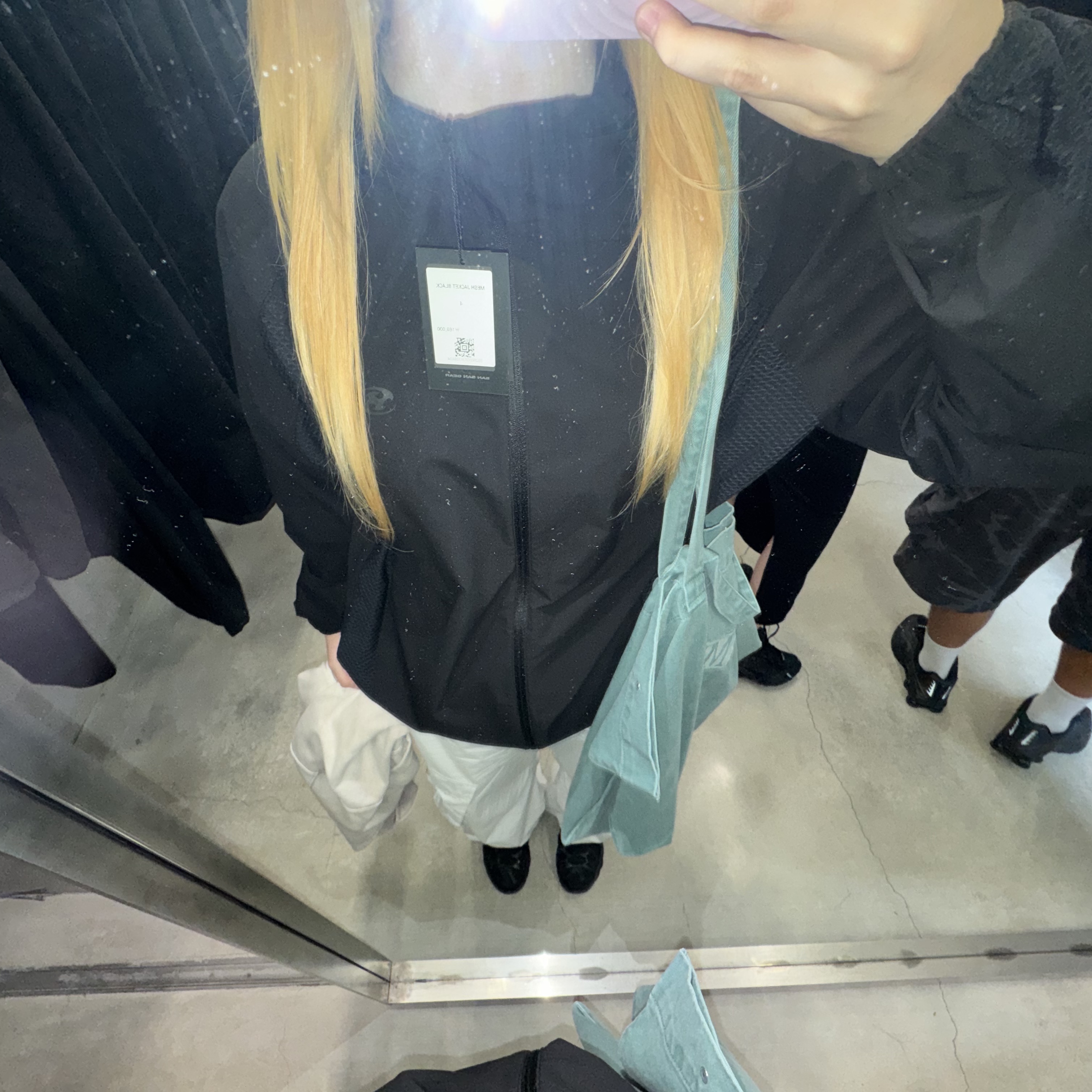 Sansan Gear Mesh Jacket Black - 25SS 착용 스타일