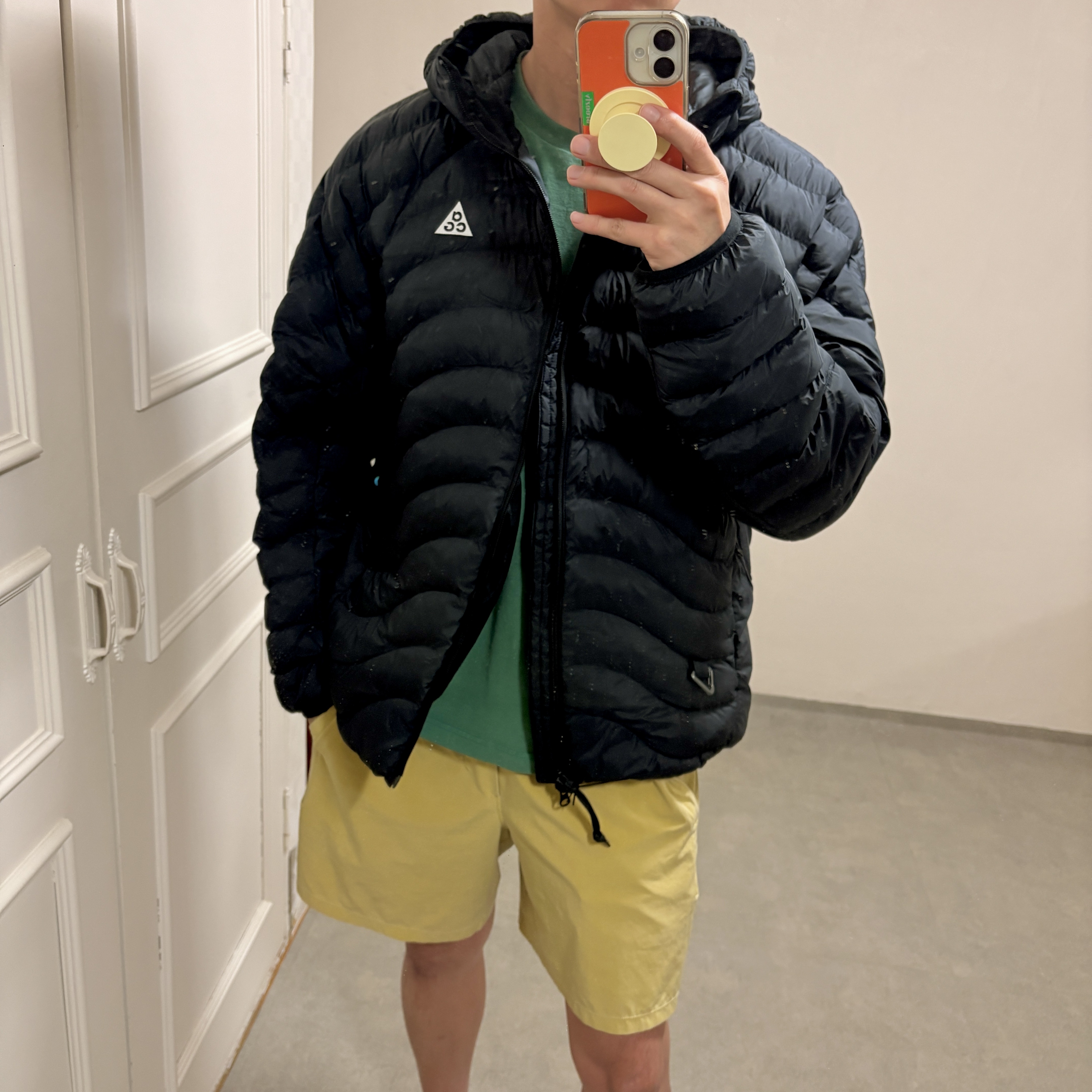 Nike ACG Lava Flow Therma-Fit ADV Jacket Black Summit White - Asia, Nike ACG Lava Flow Therma-Fit ADV Jacket Black Summit White - US/EU 착용 스타일 - 1