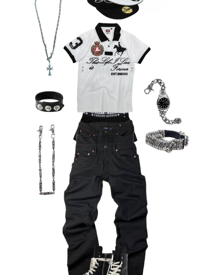 Chrome Hearts Boxer Brief Black, Rick Owens Mega Bumper Sneakers Black Milk 착용 스타일 - 2