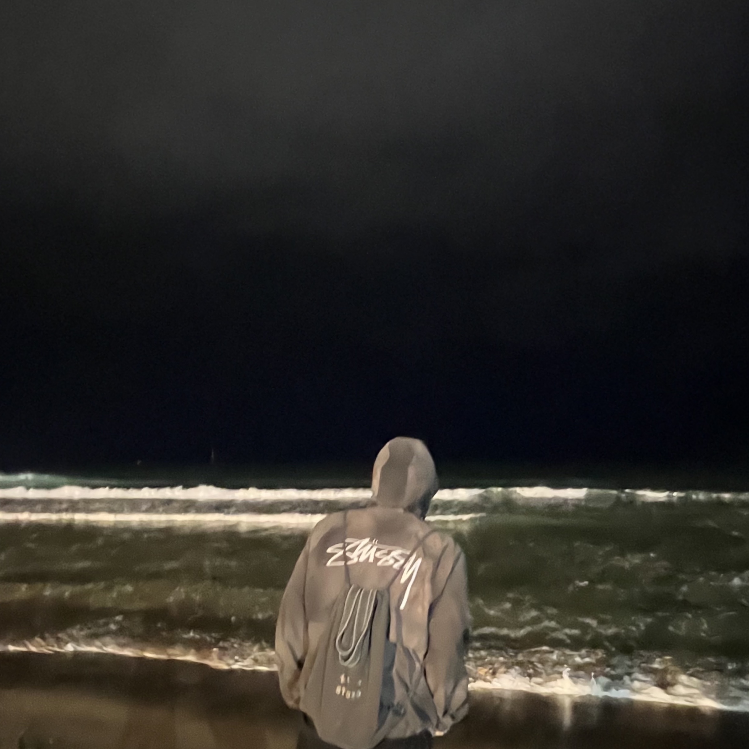 Stussy Wave Dye Beach Shell Jacket Black, IAB Studio Pigment Sack Black 착용 스타일 - 3