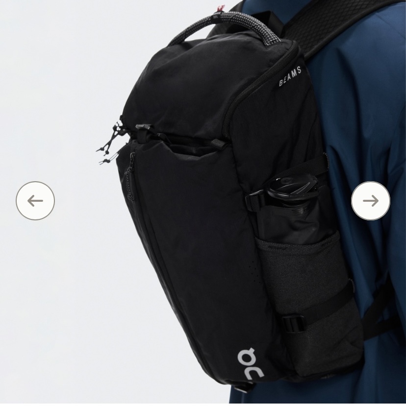 On Running x Beams x Rei Speed Pack 18L Black, On Running x Beams x Rei Cloudultra 3 Iron Black 착용 스타일 - 2