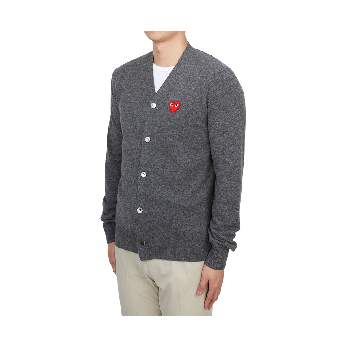 [15% 쿠폰] 꼼데가르송 레드와펜 가디건 그레이([15% 쿠폰] Comme Des Garcons Redwappen Cardigan Gray) - 3