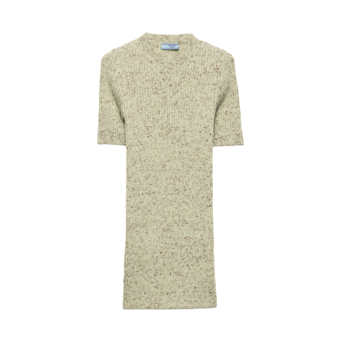 P24T2A-173G-F0035 (W) Prada Short-Sleeved Crew-Neck Sweater Powder Blue