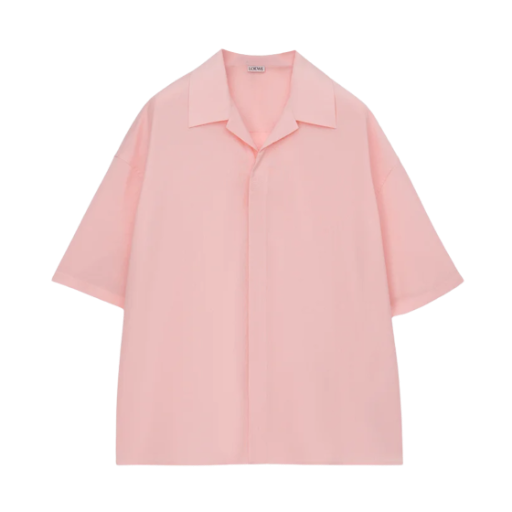 로에베 울 숏슬리브 셔츠 코랄(Loewe Short Sleeve Shirt in Wool Coral)