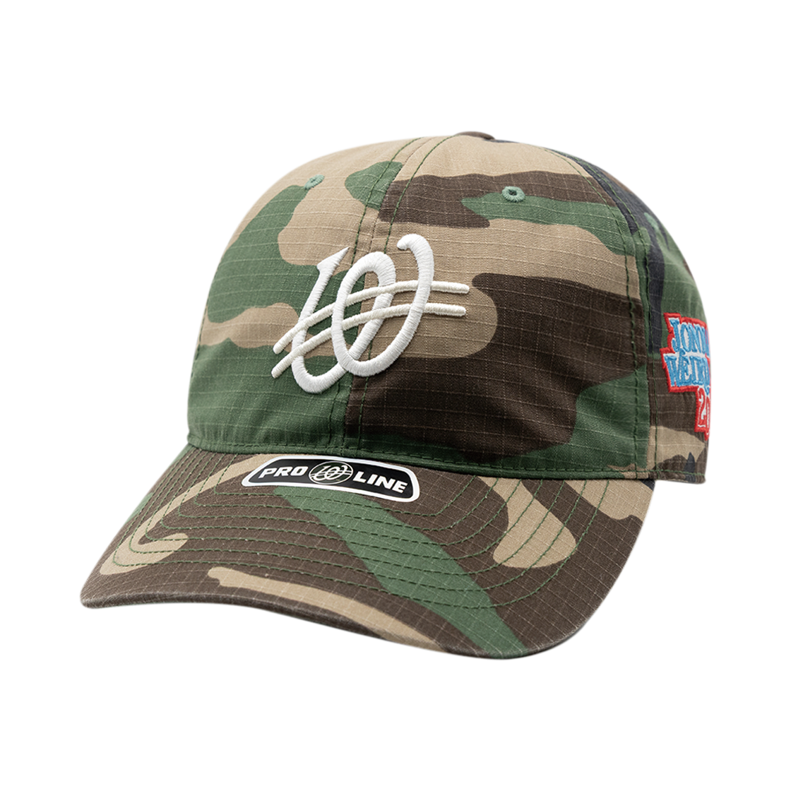 W251AAC30 Weird World Basic Logo Woodland Camo Ball cap