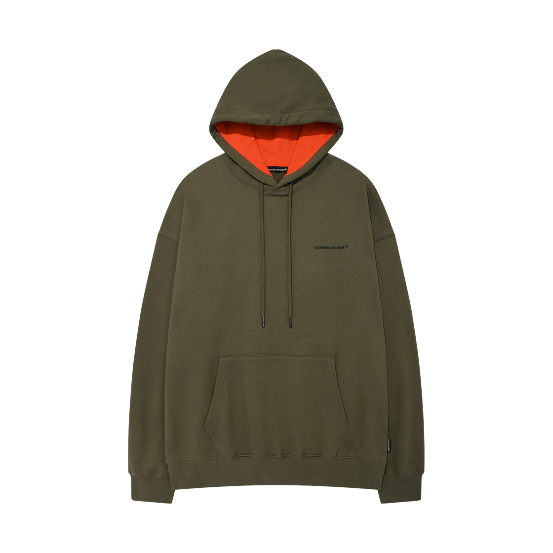 L35UTH011KHA LOCKHEED MARTIN LM Logo Hood Color Block TS Khaki