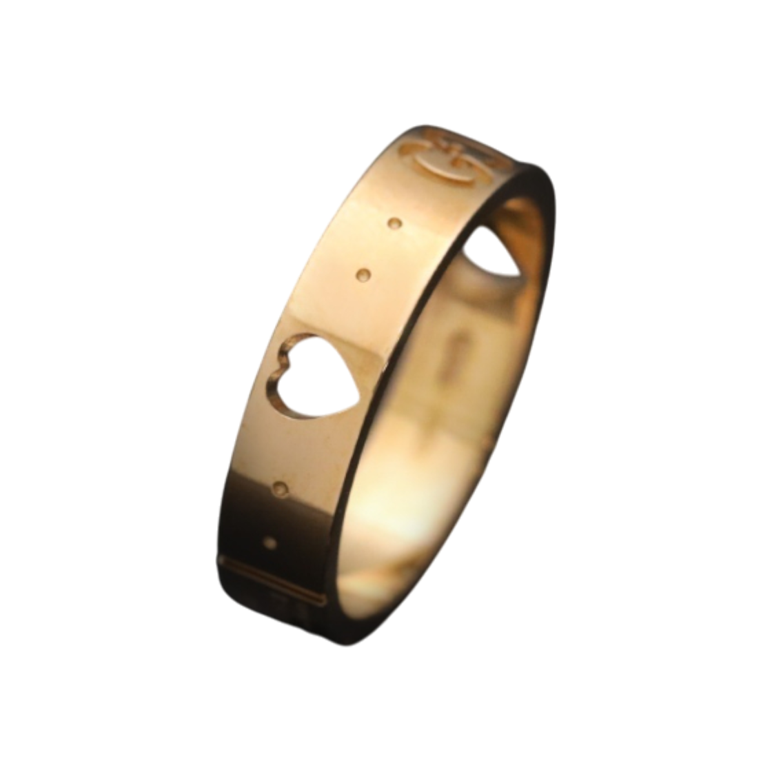 구찌 하트 아이콘링 18K 로즈골드 7호 4mm