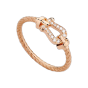 Fred Force 10 Ring Small 18K Pink Gold Diamond