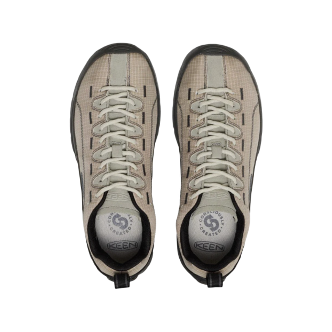 (W) 킨 재스퍼 나일론 워터프루프 스니커즈 애비 스톤 블랙((W) Keen Jasper Nylon Waterproof Sneakers Abbey Stone Black) - 2