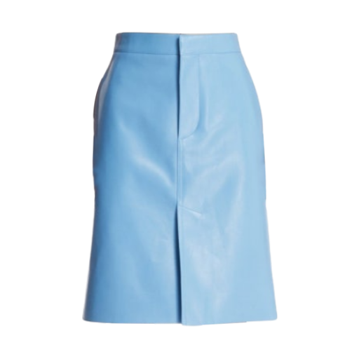 835297V5BX04225 (W) Bottega Veneta Leather Skirt Admiral