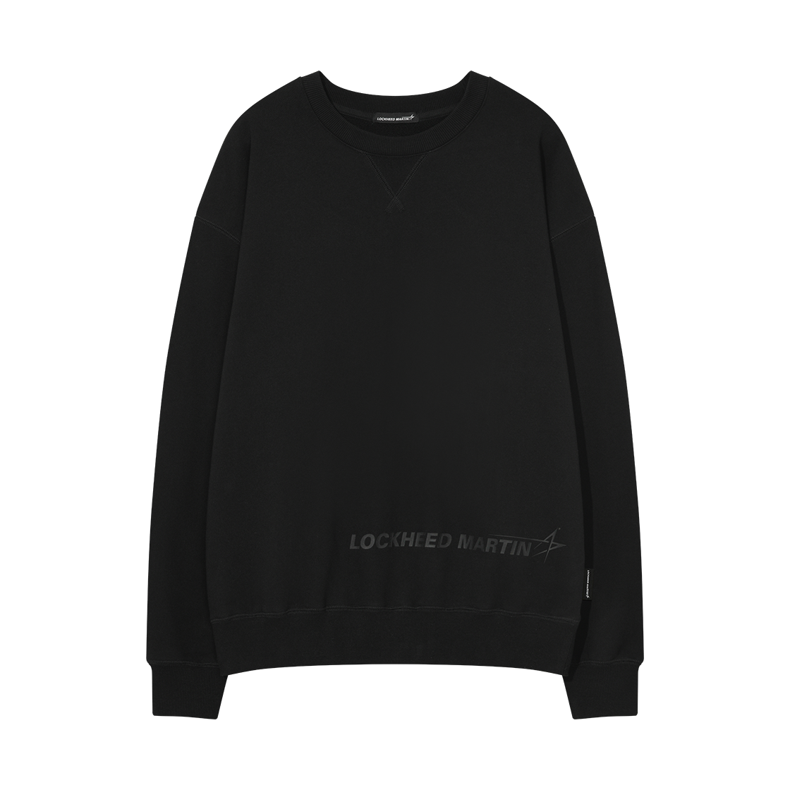 L35UTL011BLK LOCKHEED MARTIN LM Logo Point Sweat shirts Black