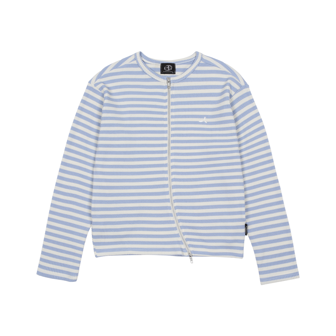 비피투디스오더 스트라이프 레이어 카디건 블루