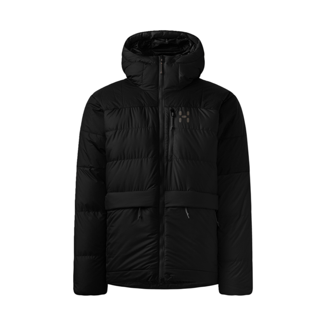 6082062C5 Haglofs Riksgransen Down 850 II Hood Treu Black