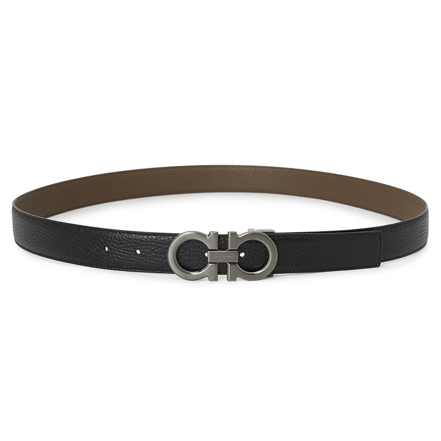 [17% 쿠폰] 페라가모 간치니 리버시블 벨트 프리 커팅 블랙([17% 쿠폰] Ferragamo Gancini Reversible Belt Free Cutting Black) - 4