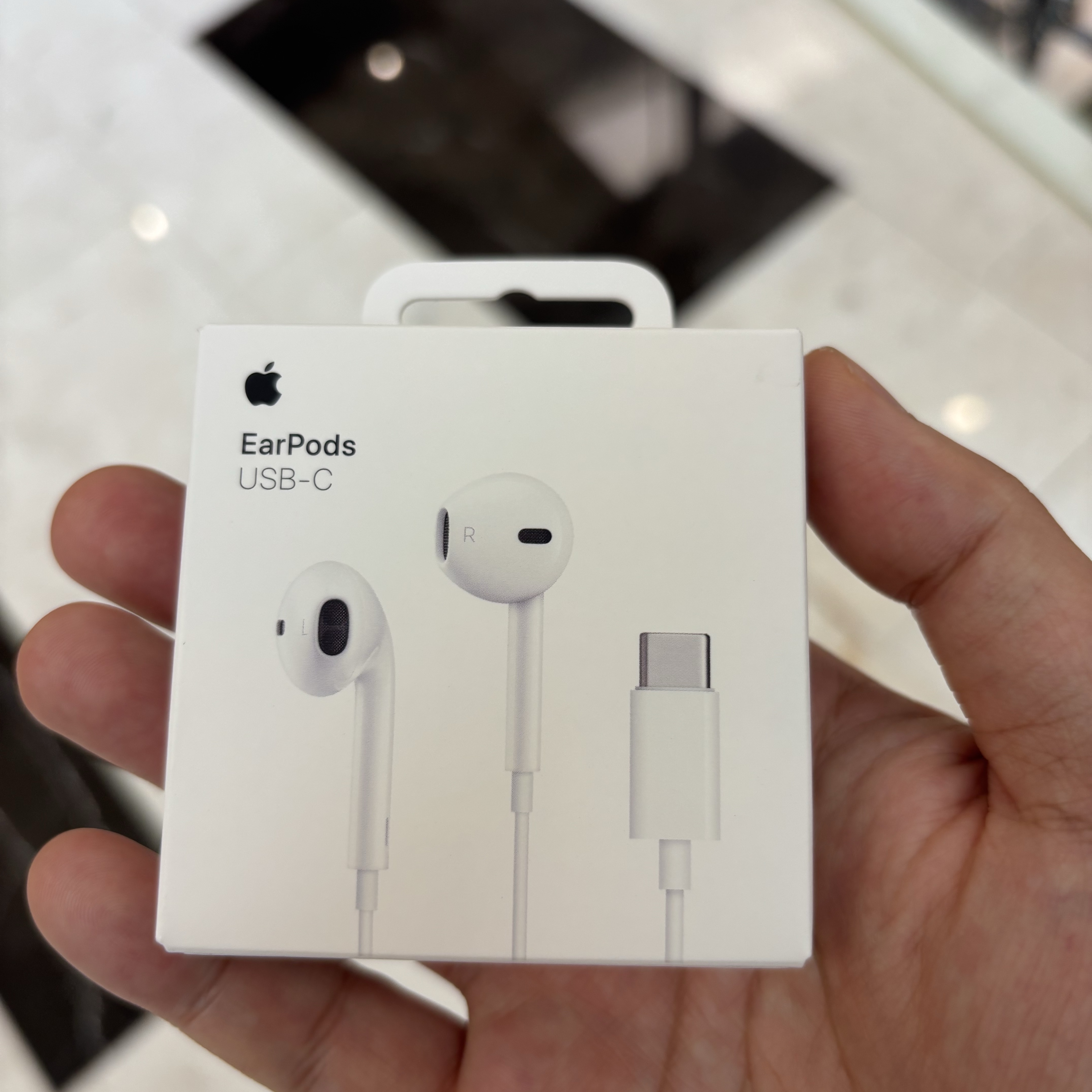 Apple EarPods USB-C Connector (Korean Ver.) 착용 스타일